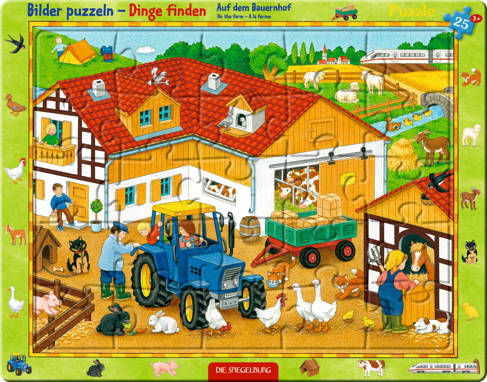 Rahmenpuzzle - Auf dem Bauernhof DIE SPIEGELBURG 2000585174606 1