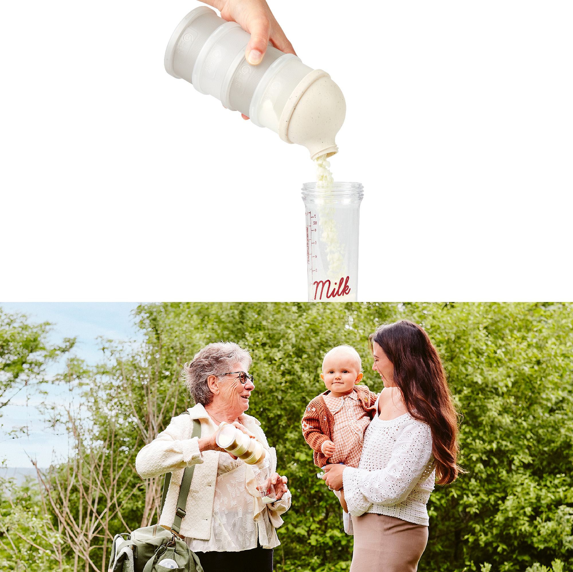 Milchpulver Portionierer, babymoov, Beige – Produktansicht