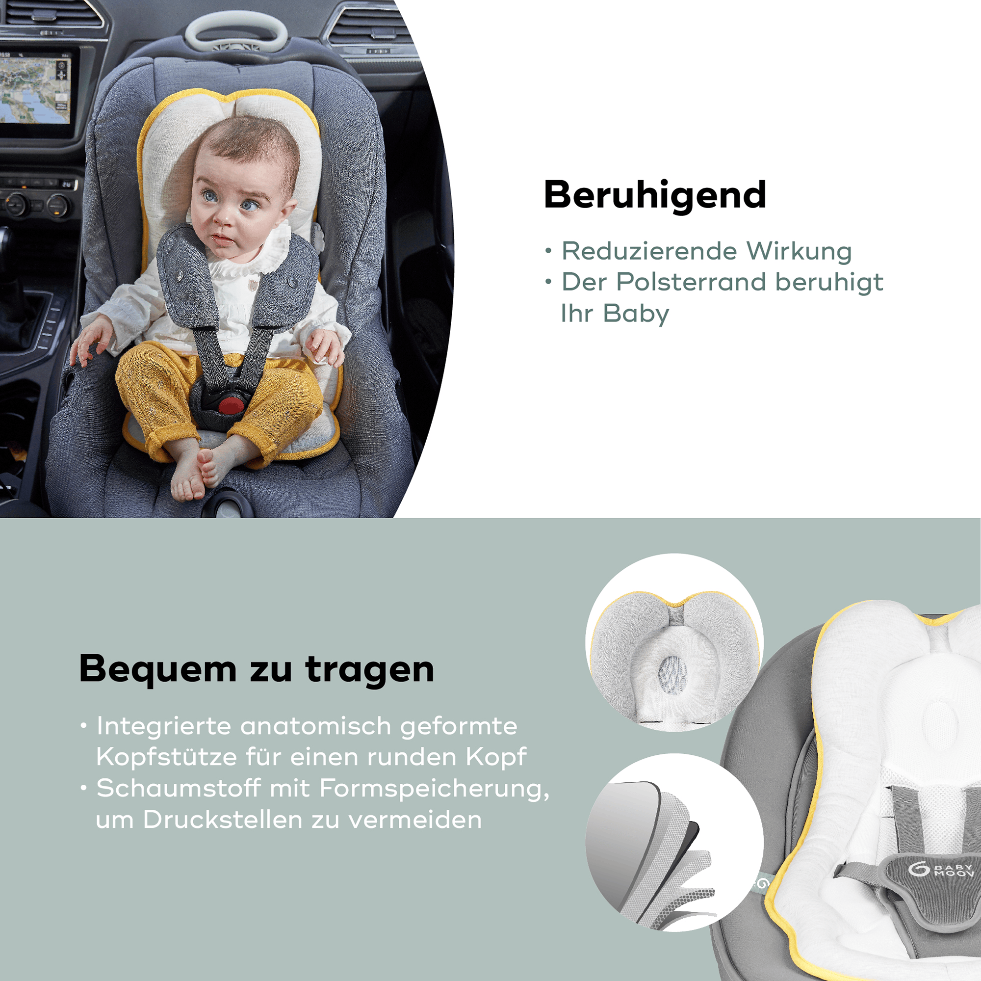 Komfortkissen, babymoov, Grau – Produktansicht