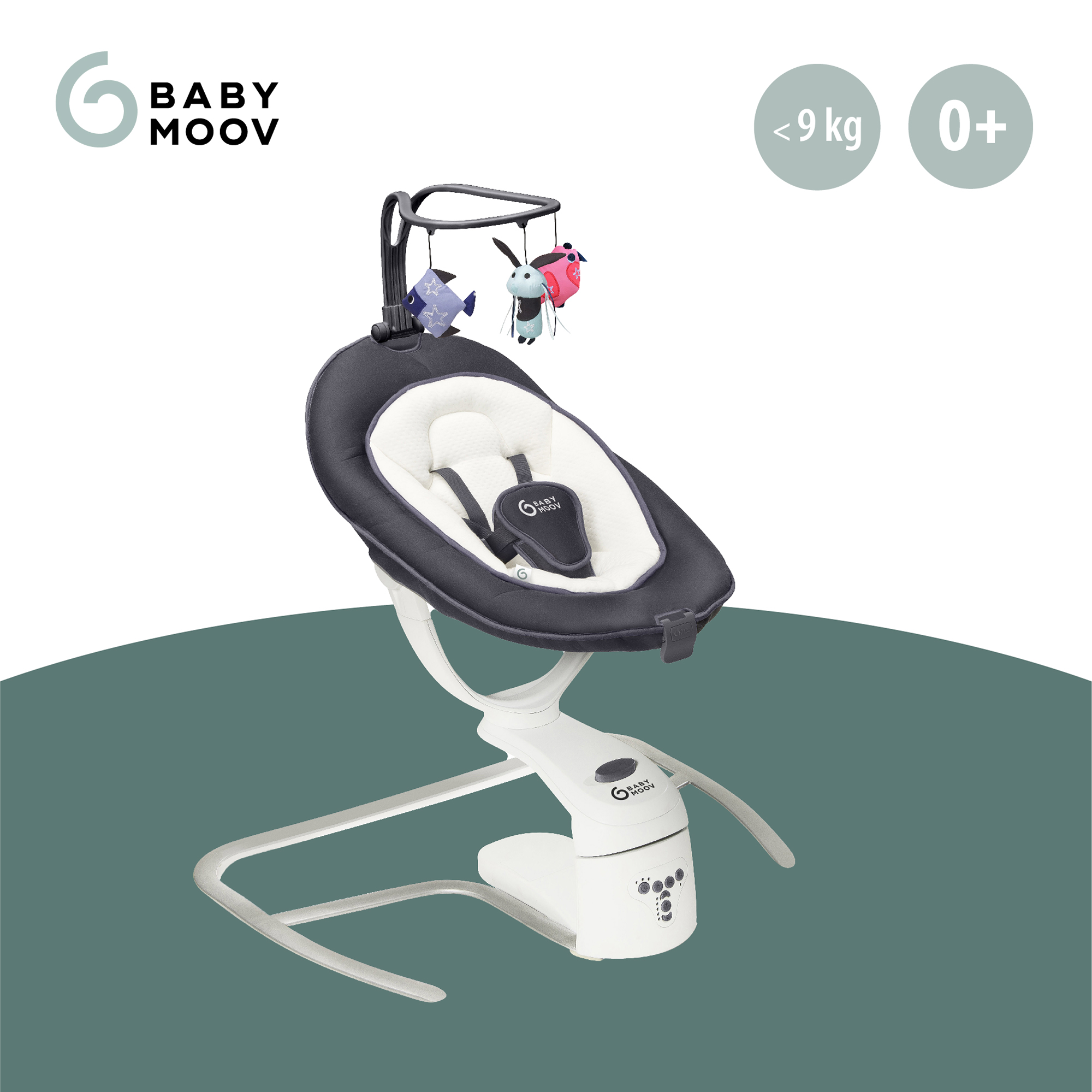 Wippen, babymoov, Grau – Produktansicht