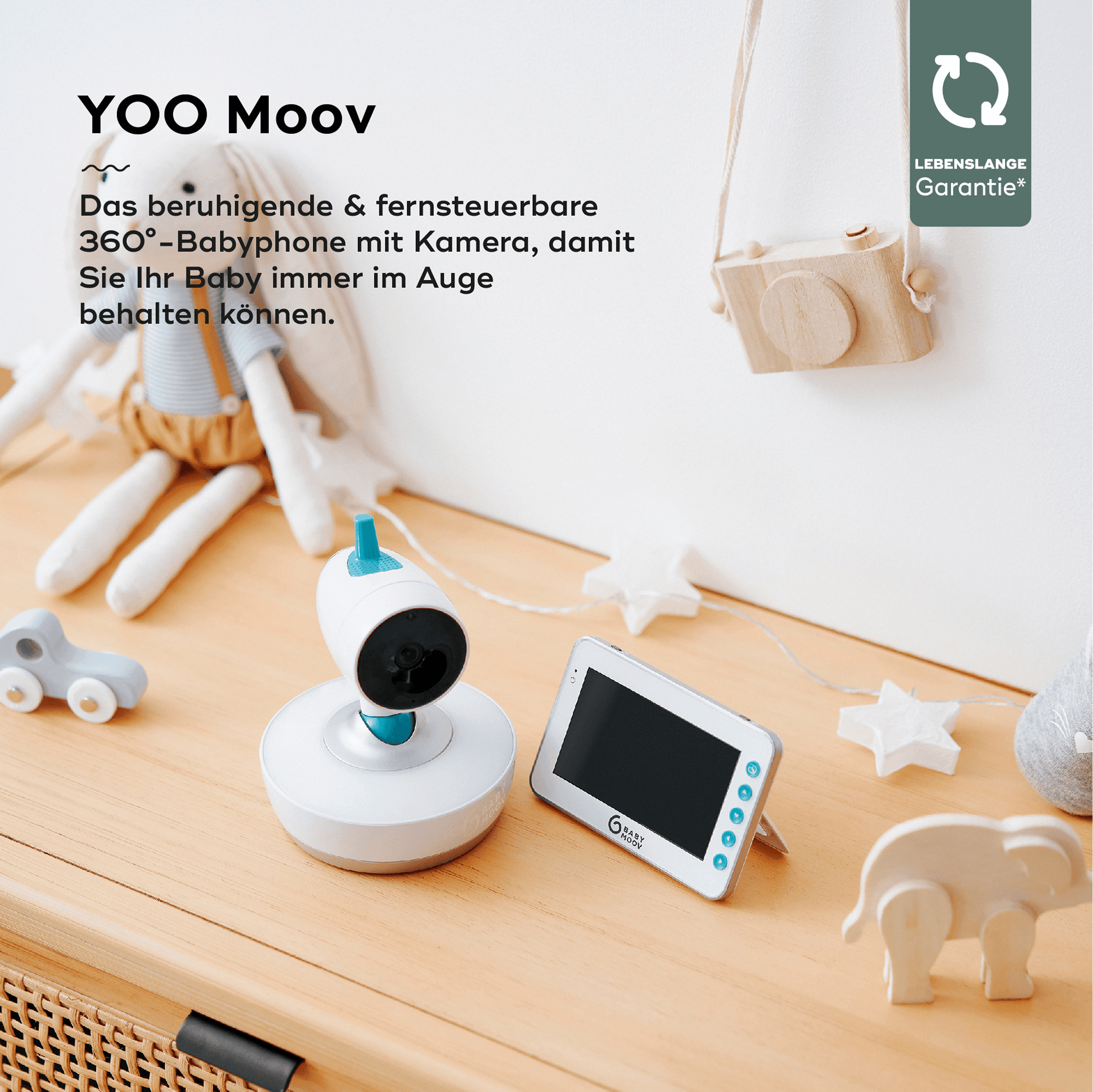 Video Babyphone, babymoov, Weiß – Produktansicht