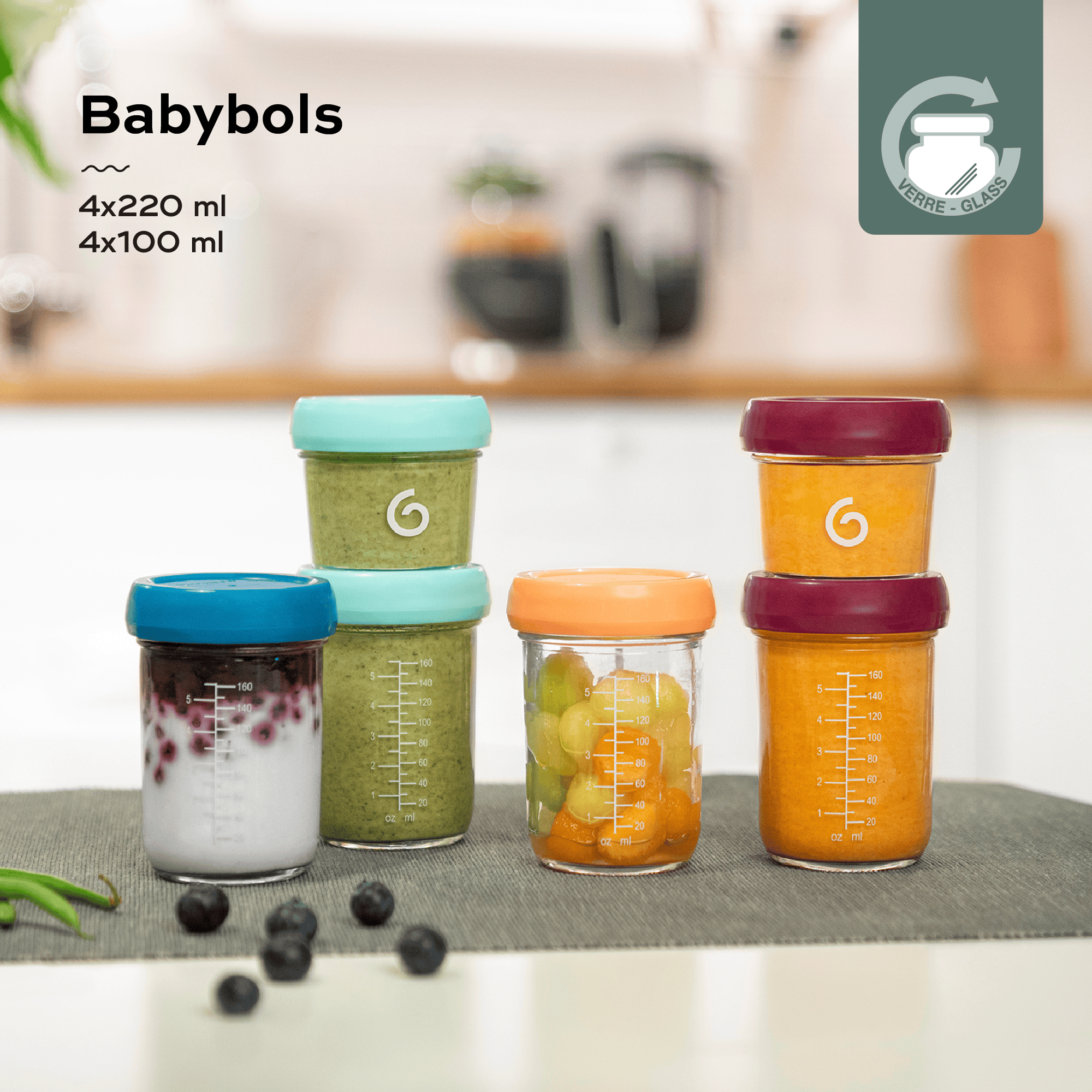 Nahrungsbehälter, babymoov, Mehrfarbig – Produktansicht