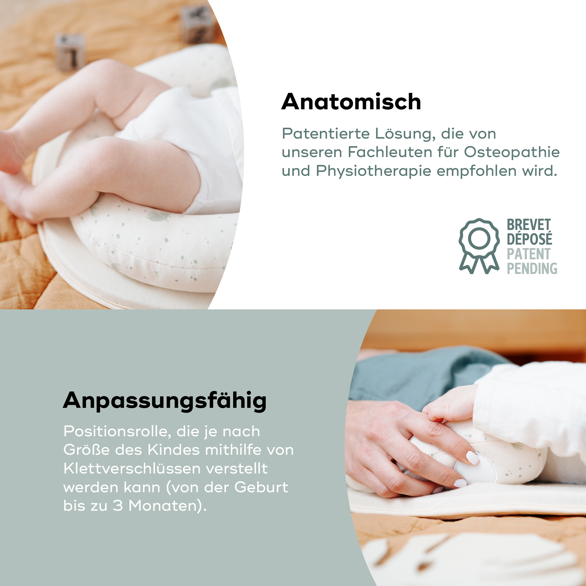 Komfortkissen, babymoov, Beige – Produktansicht