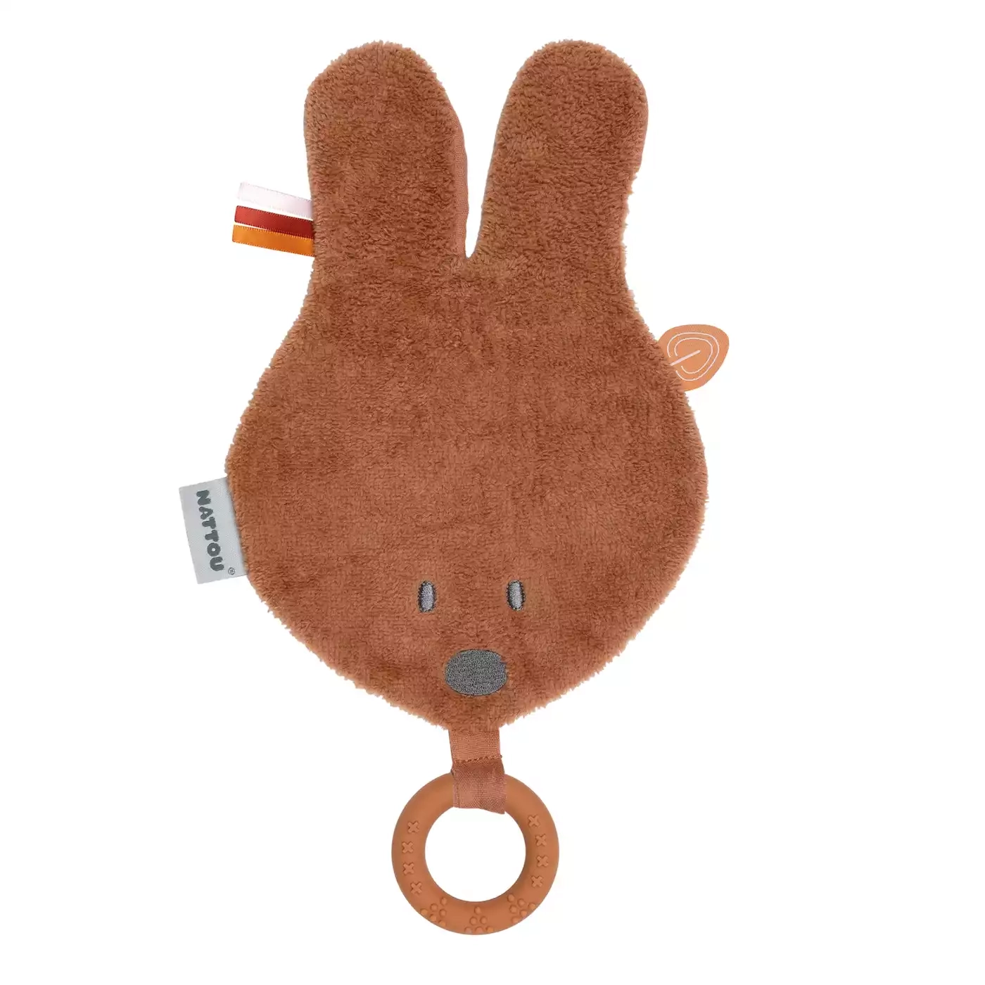 Schmusetücher, Nattou, Braun – Besonderheit: mit Beißring