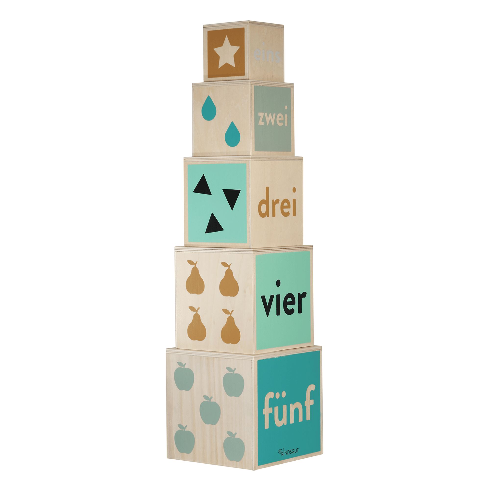 Stapeltürme, KINDSGUT, Mehrfarbig – Produktansicht