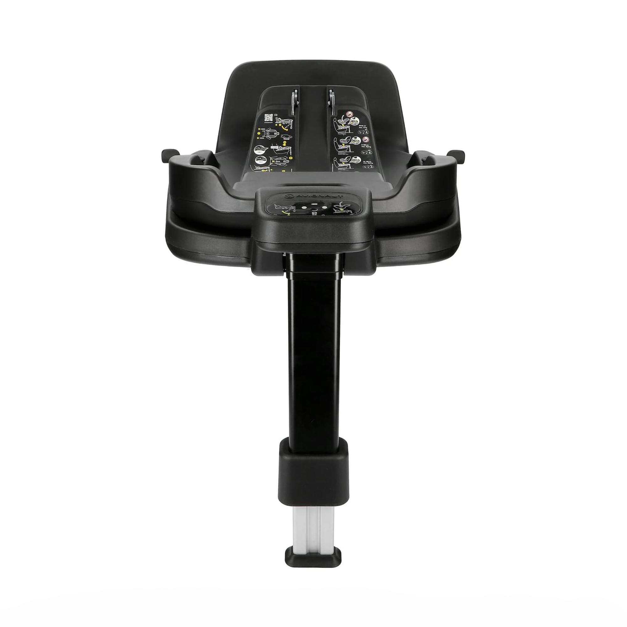 Isofix Stationen, AVIONAUT, Schwarz – Besonderheit: bietet eine visuelle und akustische Bestätigung der korrekten Installation