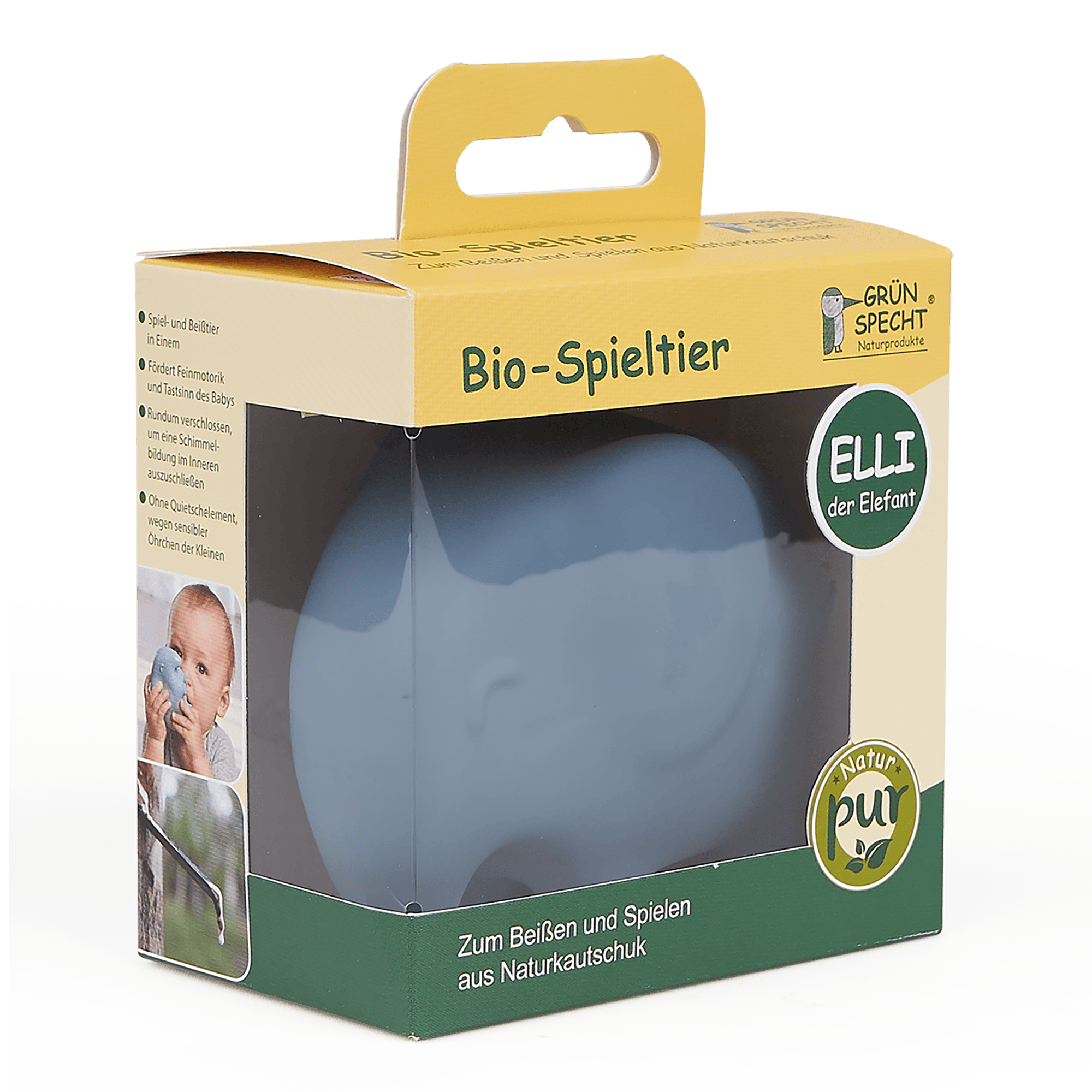 Beißringe, GRÜNSPECHT, Blau – Produktansicht