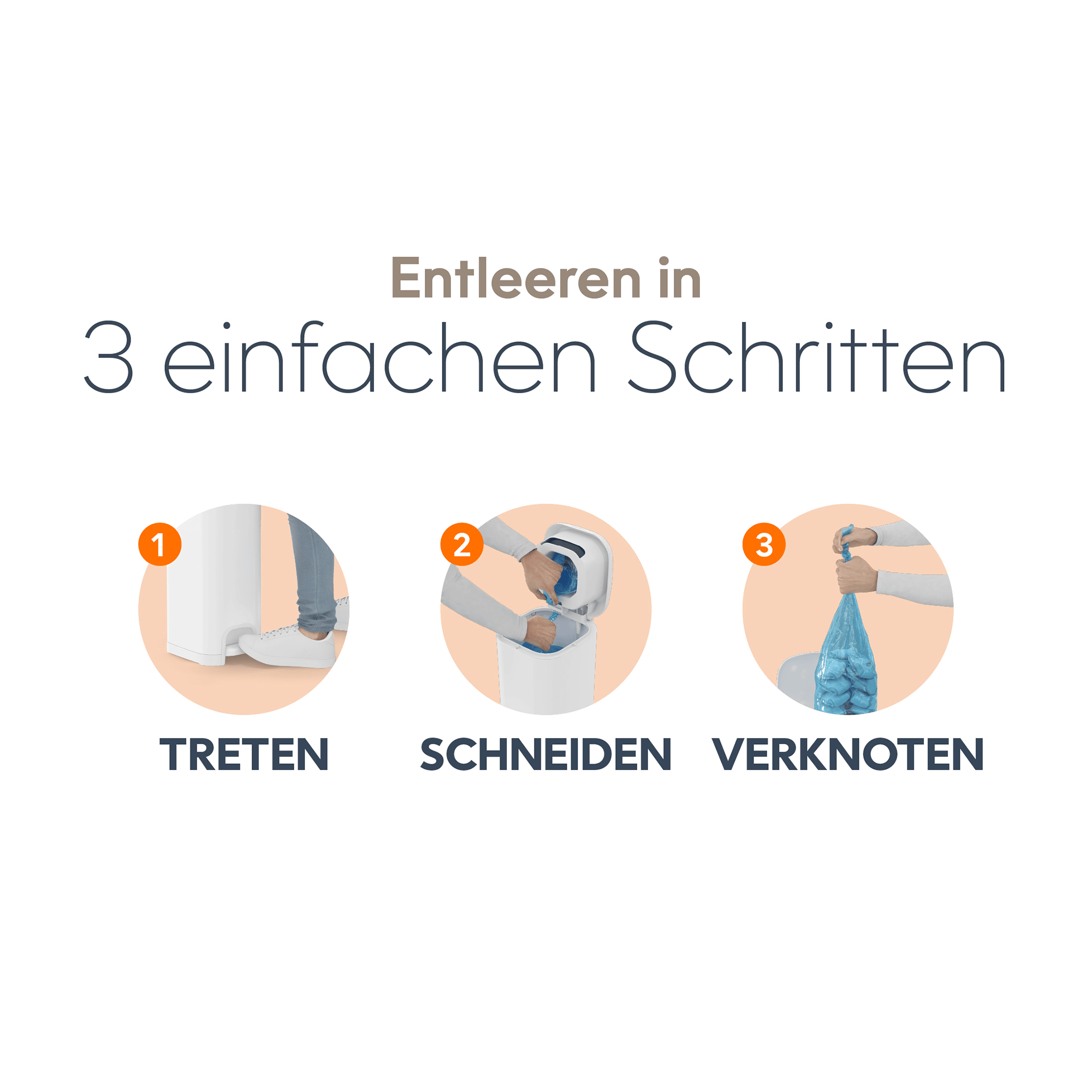 Windeleimer, Angelcare, Grau – Produktansicht