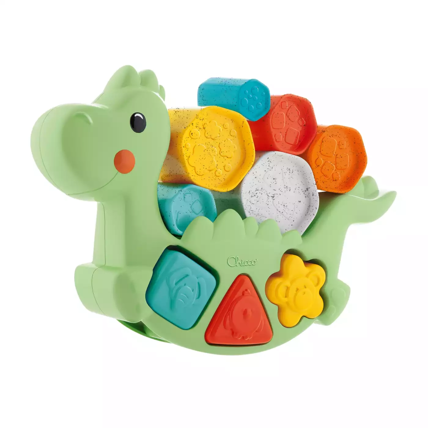 Kinderspielzeug, chicco, Grün – Besonderheit: 6 Zylinder und 3 Formen