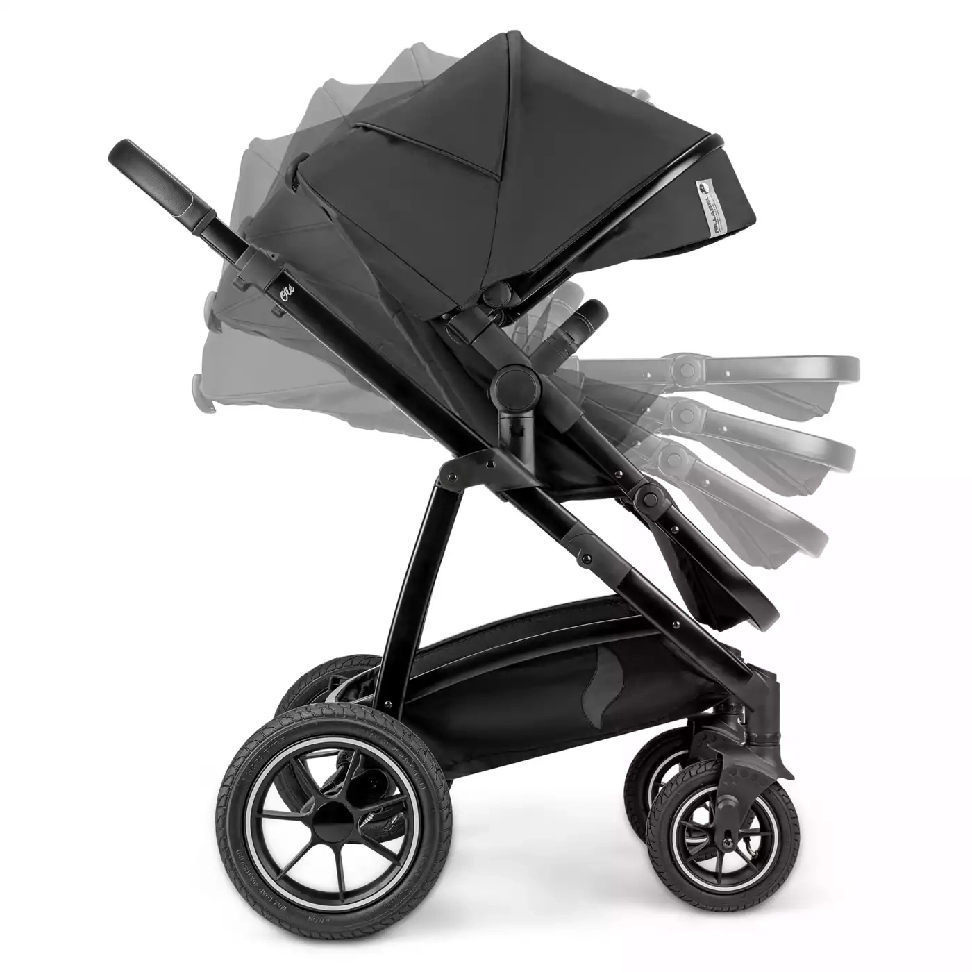Kinderwagen schwarz, osann, Schwarz – Produktansicht