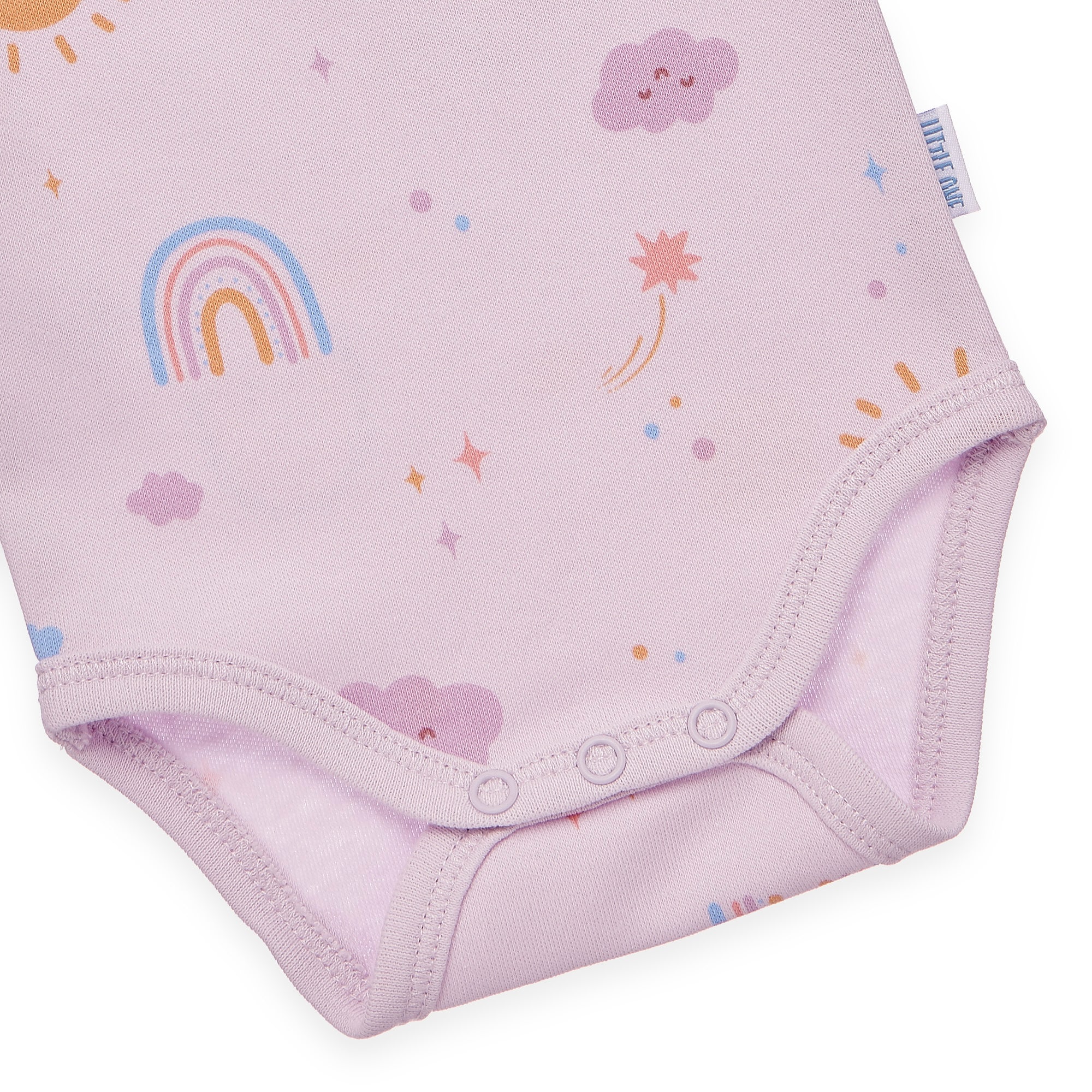 Kurzarmbodys, LITTLE ONE, Lila – Produktansicht