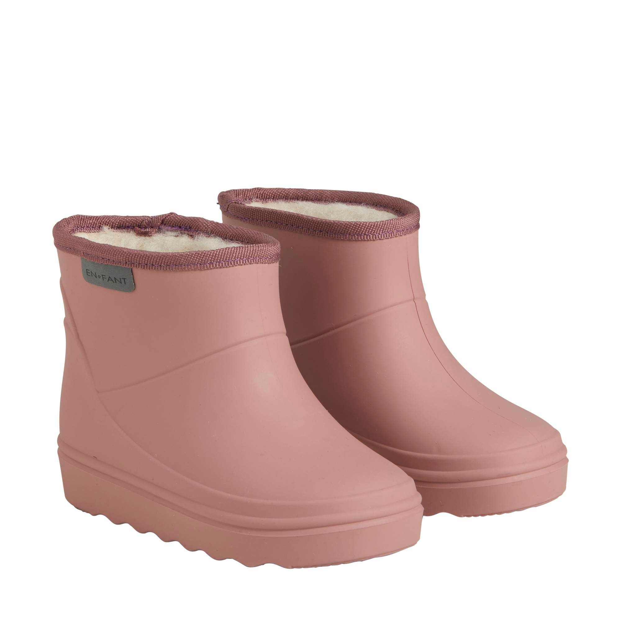 Gummistiefel, EN FANT, Pink – Besonderheit: mit einer Wollmischung gefüttert, die zusammen mit der Aluminiummembran in der Sohle dazu beiträgt, die Füße warm zu halten