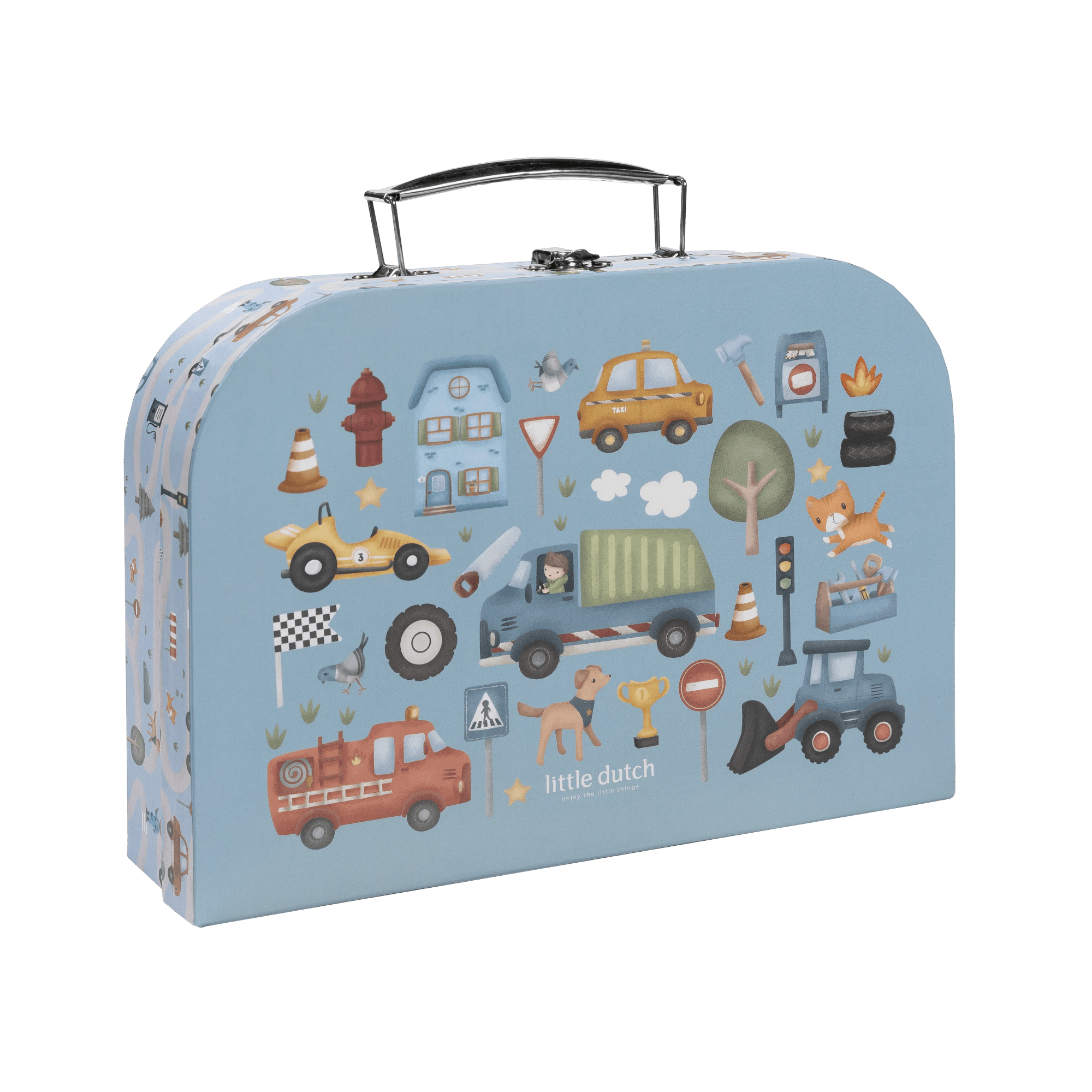 Malen & Kneten, LITTLE DUTCH, Blau – Besonderheit: mit Schablonen, Sticker, Kreiden, Stempel, Malkarten und Washi-Tape
