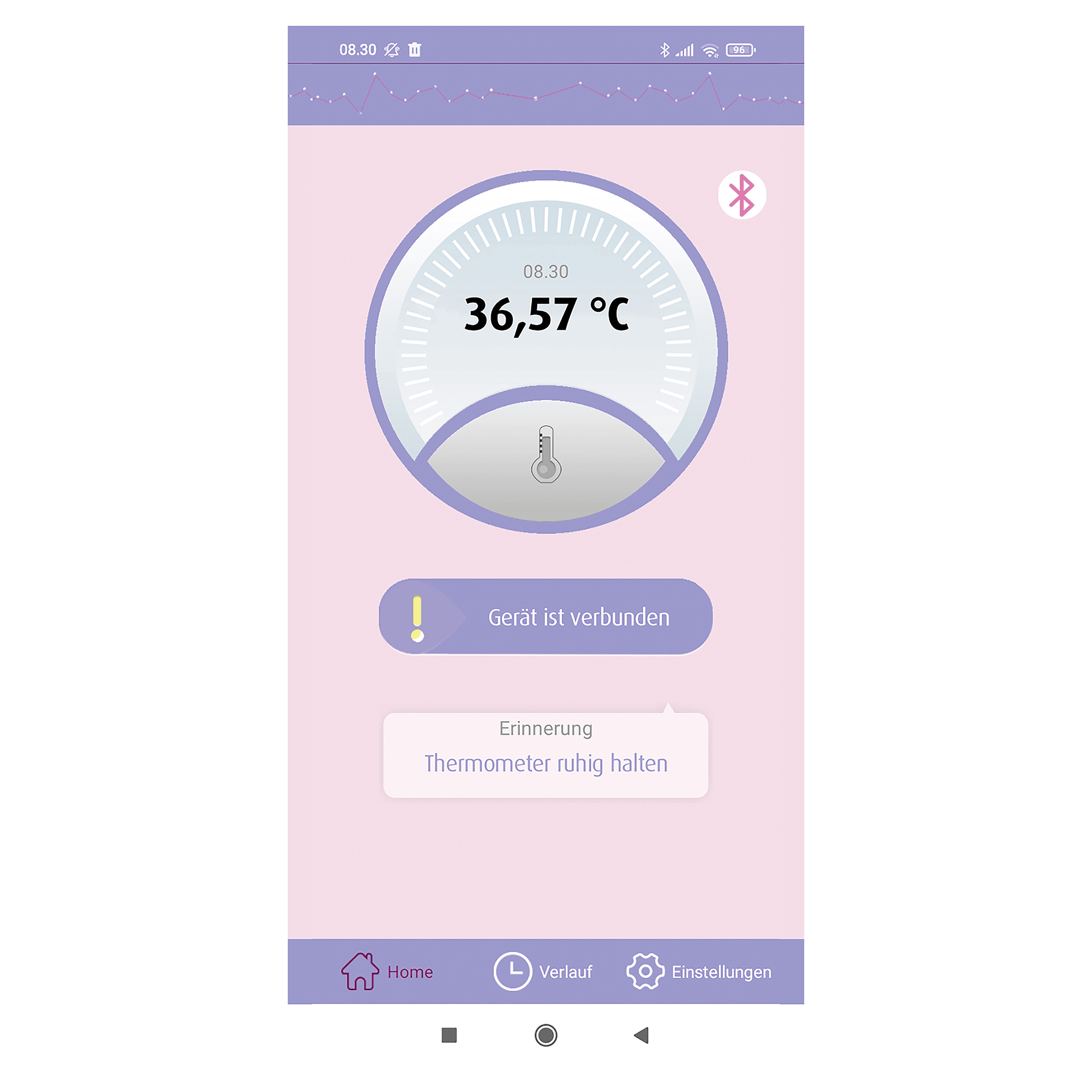 Fieberthermometer, reer mama, Weiß – Produktansicht