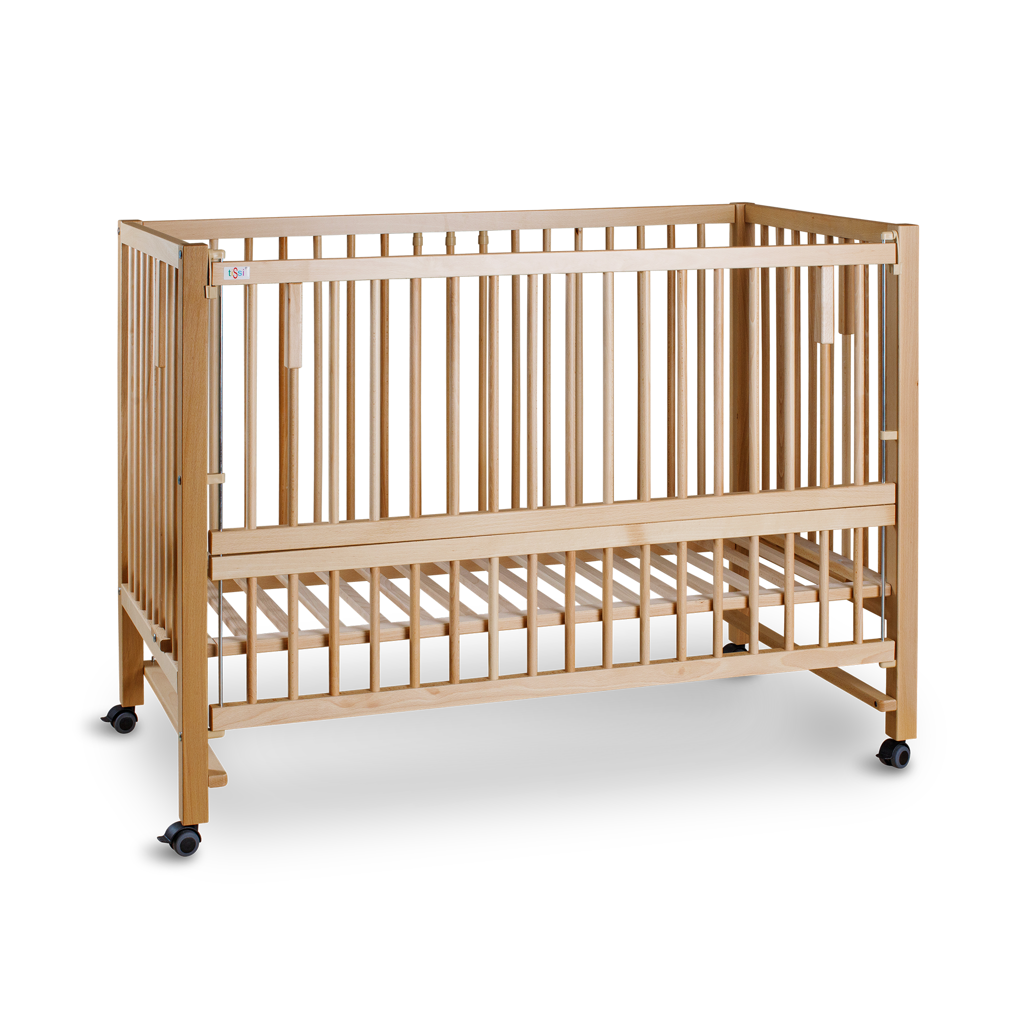 Beistellbetten, tiSsi, Beige – Besonderheit: mit höhenverstellbaren Lattenrost