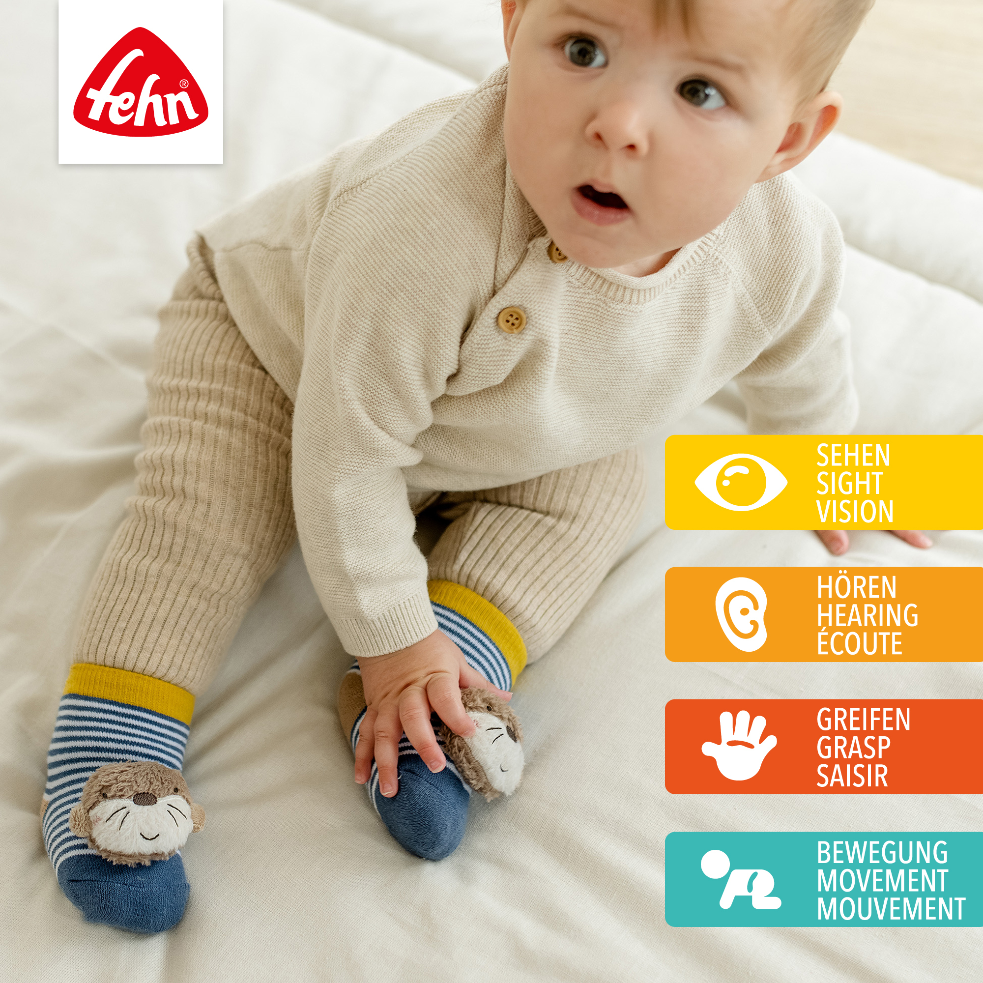 Socken & Strumpfhosen, fehn, Mehrfarbig – Produktansicht