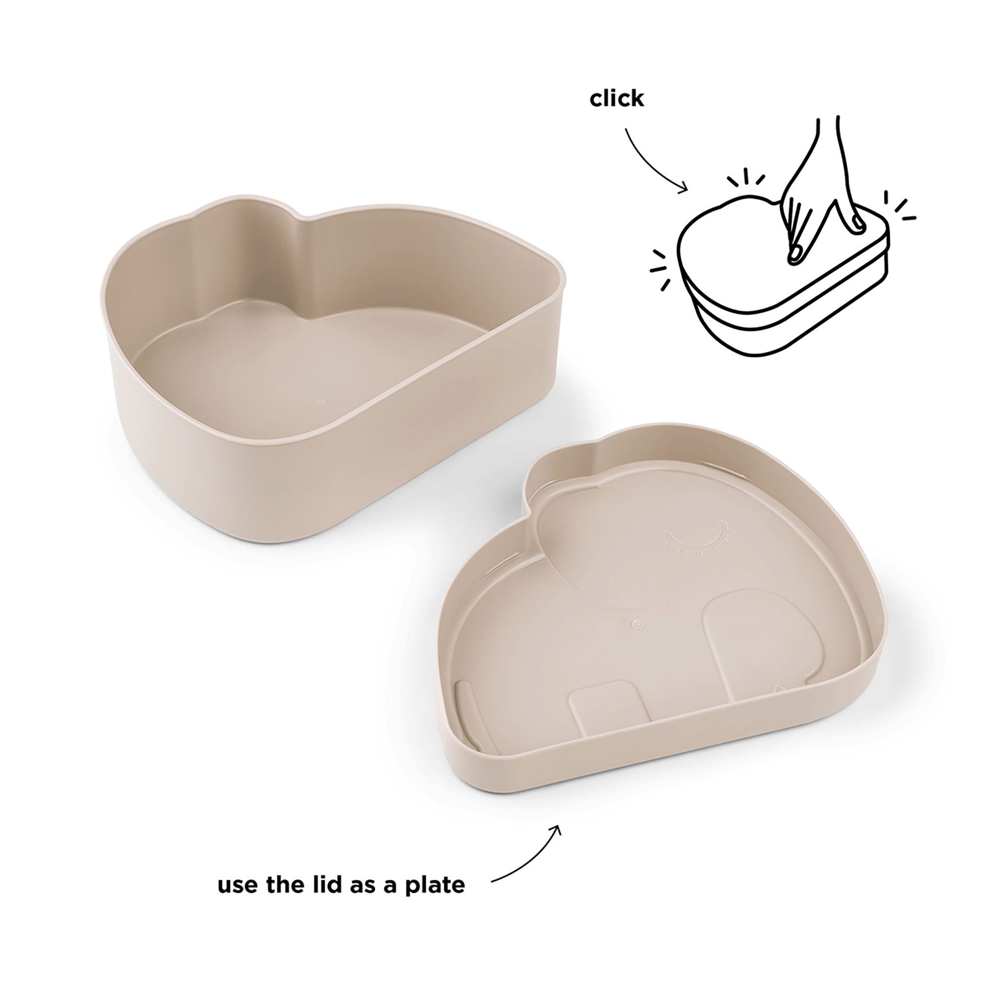 Brotdosen & Snackboxen, done by deer, Beige – Produktansicht