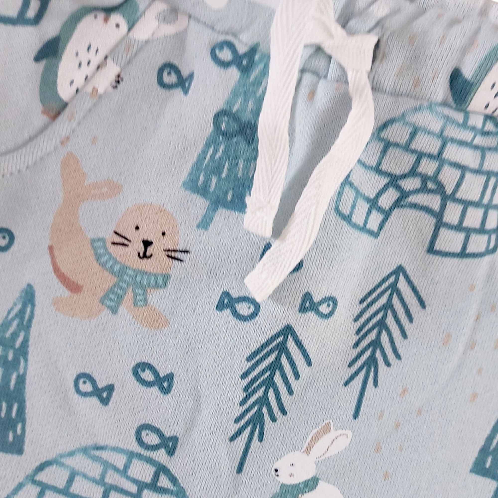 Lange Hosen, LITTLE, Grün – Besonderheit: kuschelweicher Baumwoll-Mix