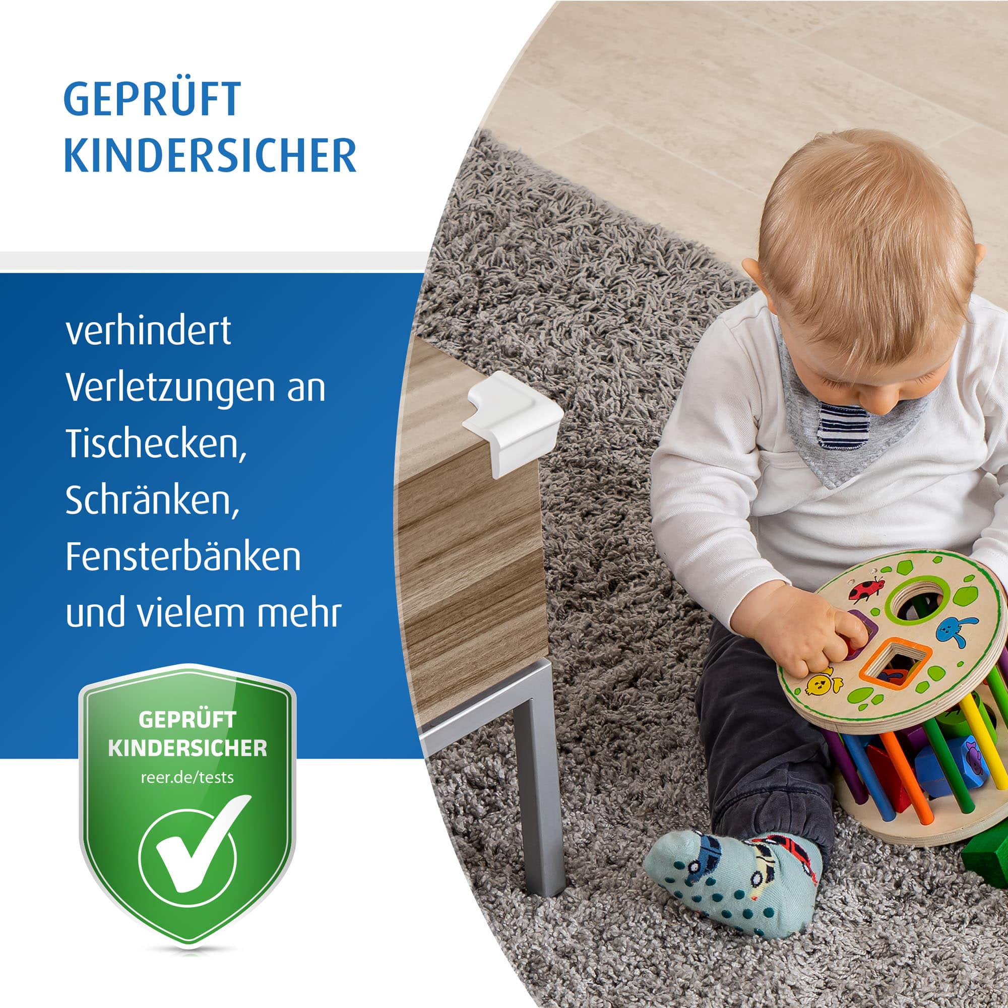 Kantenschutz, reer, Weiß – Produktansicht