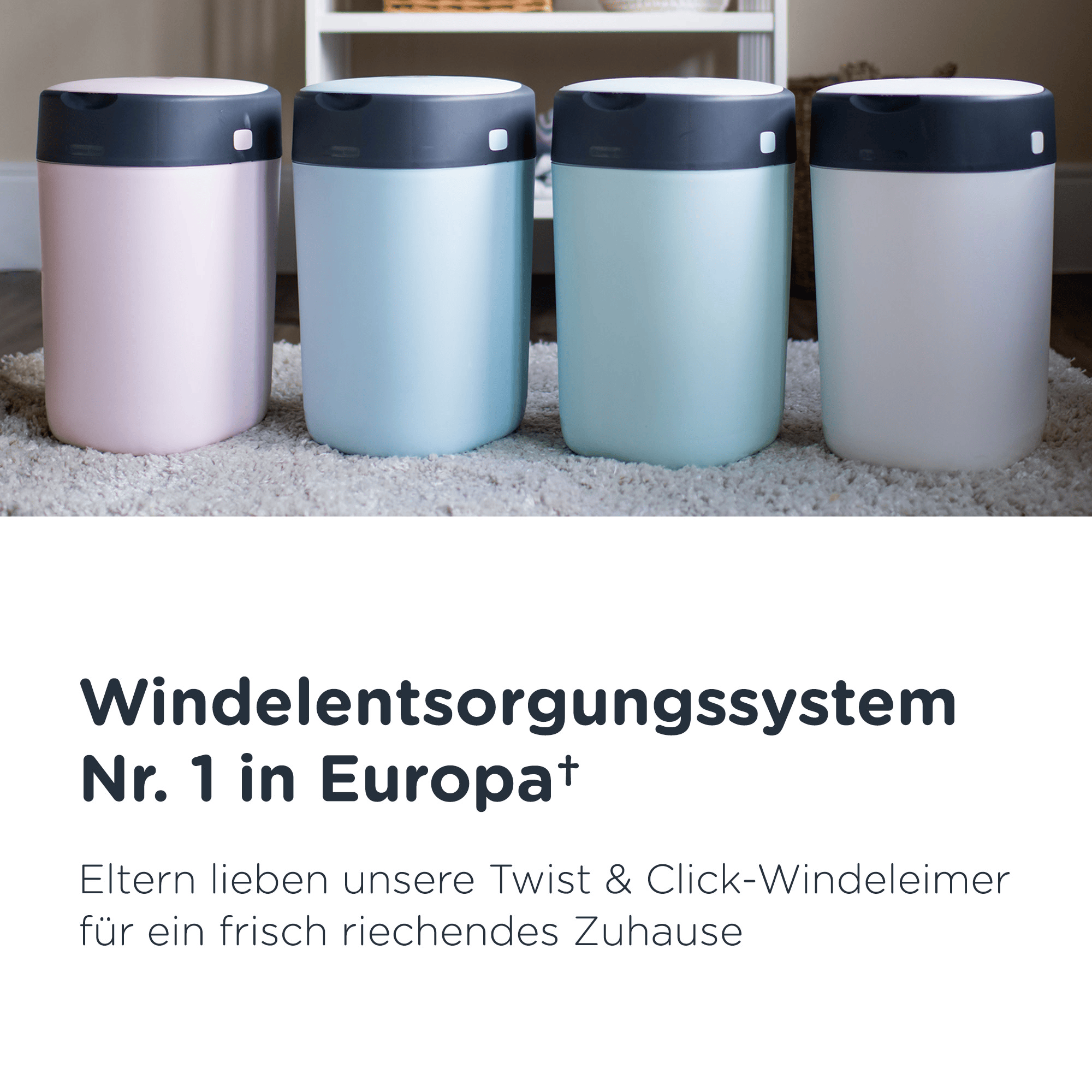 Windeleimer, tommee tippee, Weiß – Produktansicht