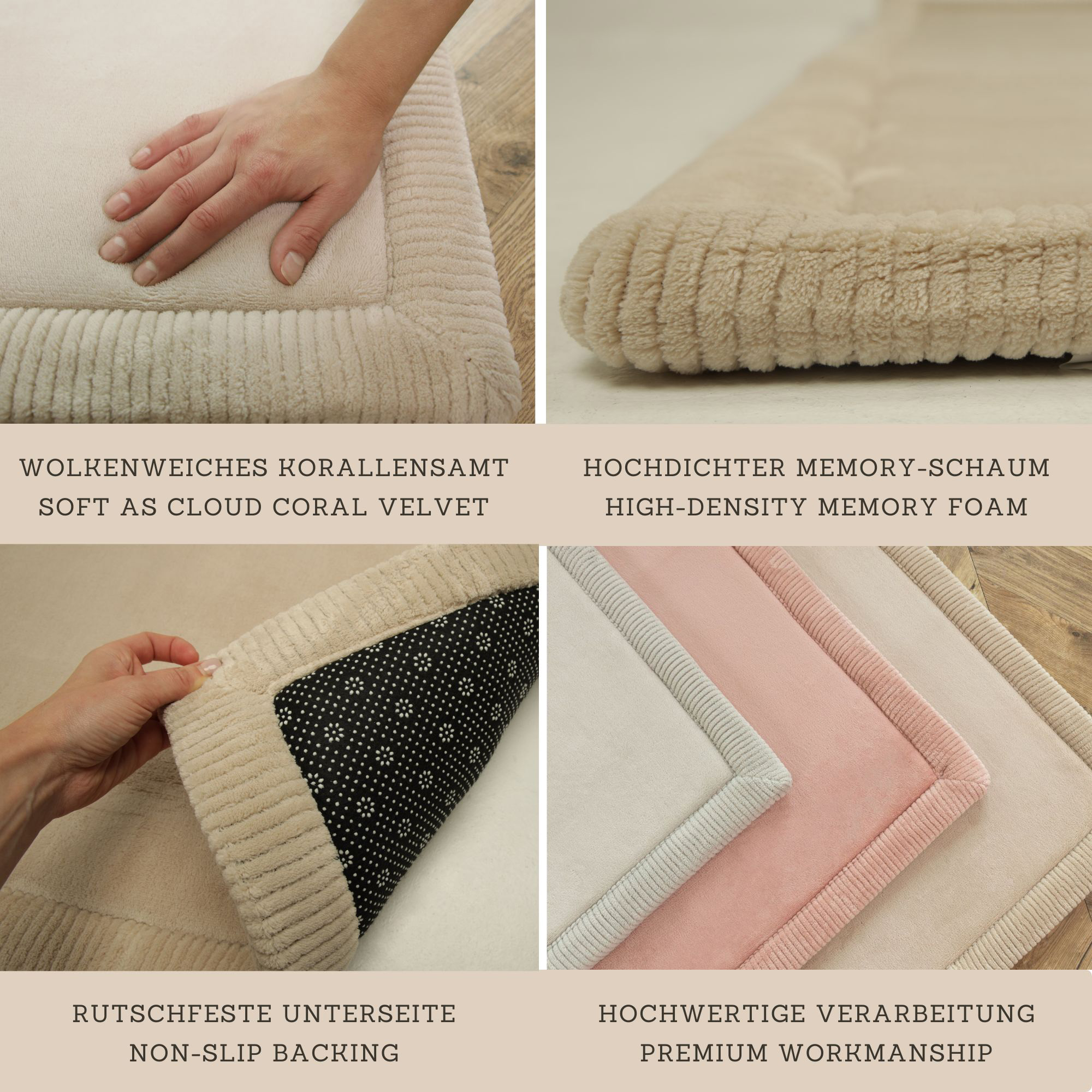 Teppiche, Hakuna matte, Beige – Produktansicht