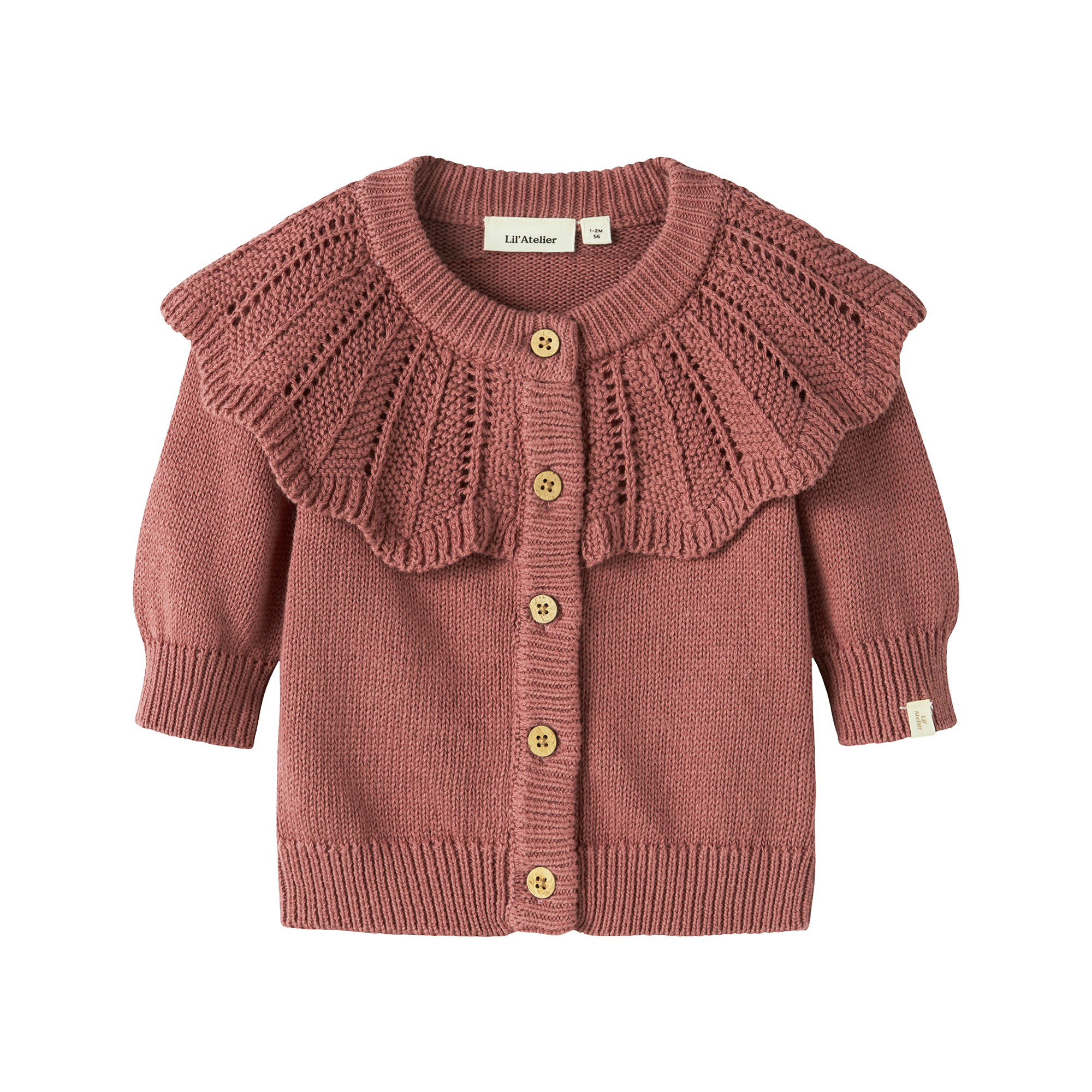 Sweat-, Fleece- & Strickjacken, Lil' Atelier, Pink – Besonderheit: aus 80% Baumwolle
