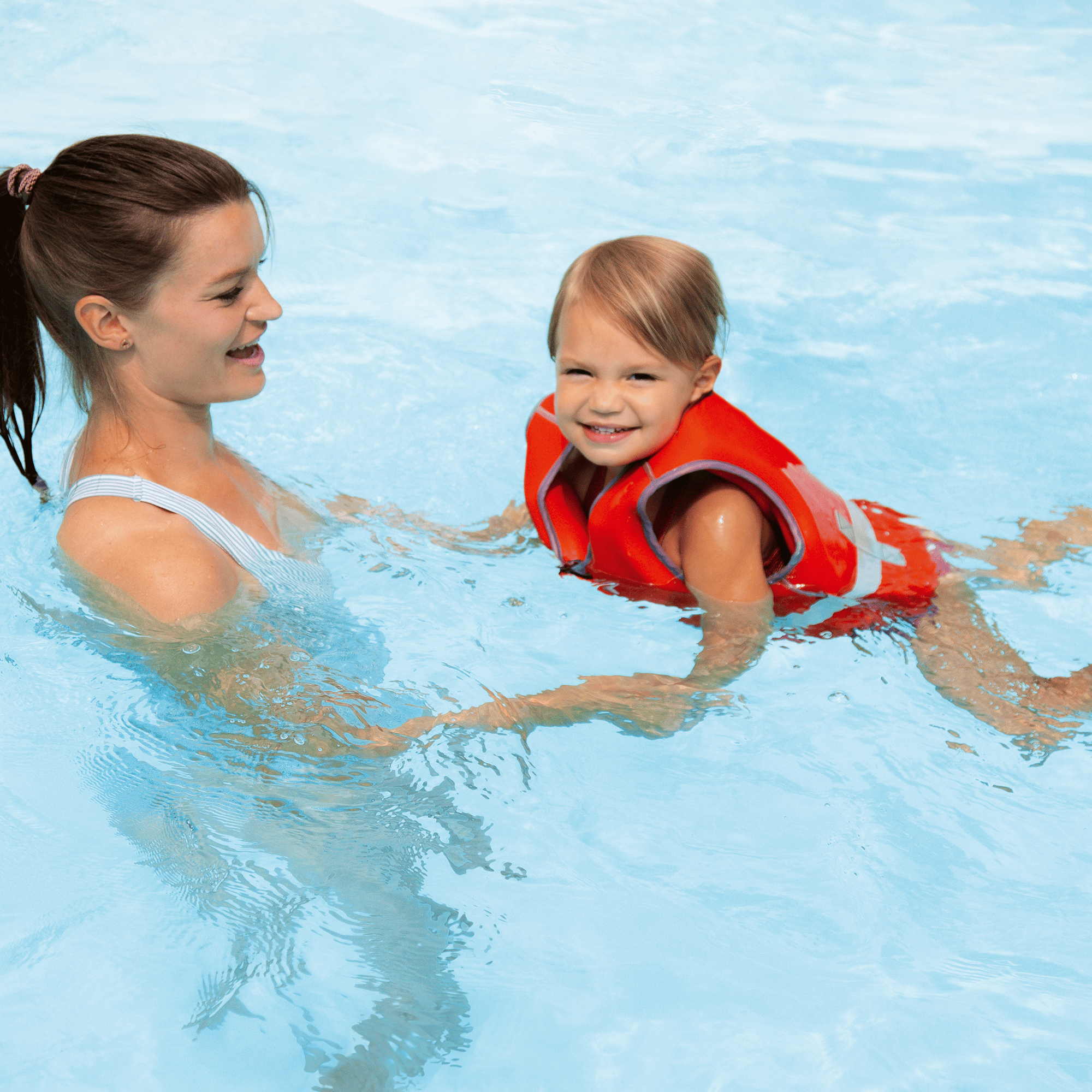 Schwimmflügel & Schwimmhilfen, reer, Rot – Besonderheit: verstellbarer Bauch- und Schrittgurt 