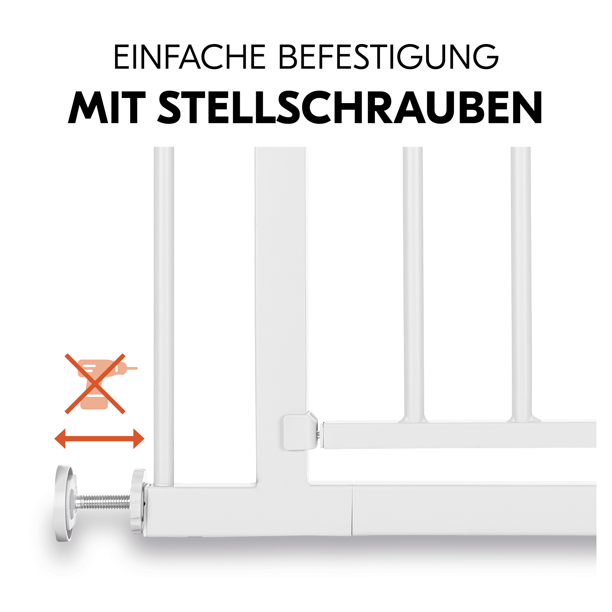 Tür- & Treppenschutzgitter, hauck, Weiß – Produktansicht