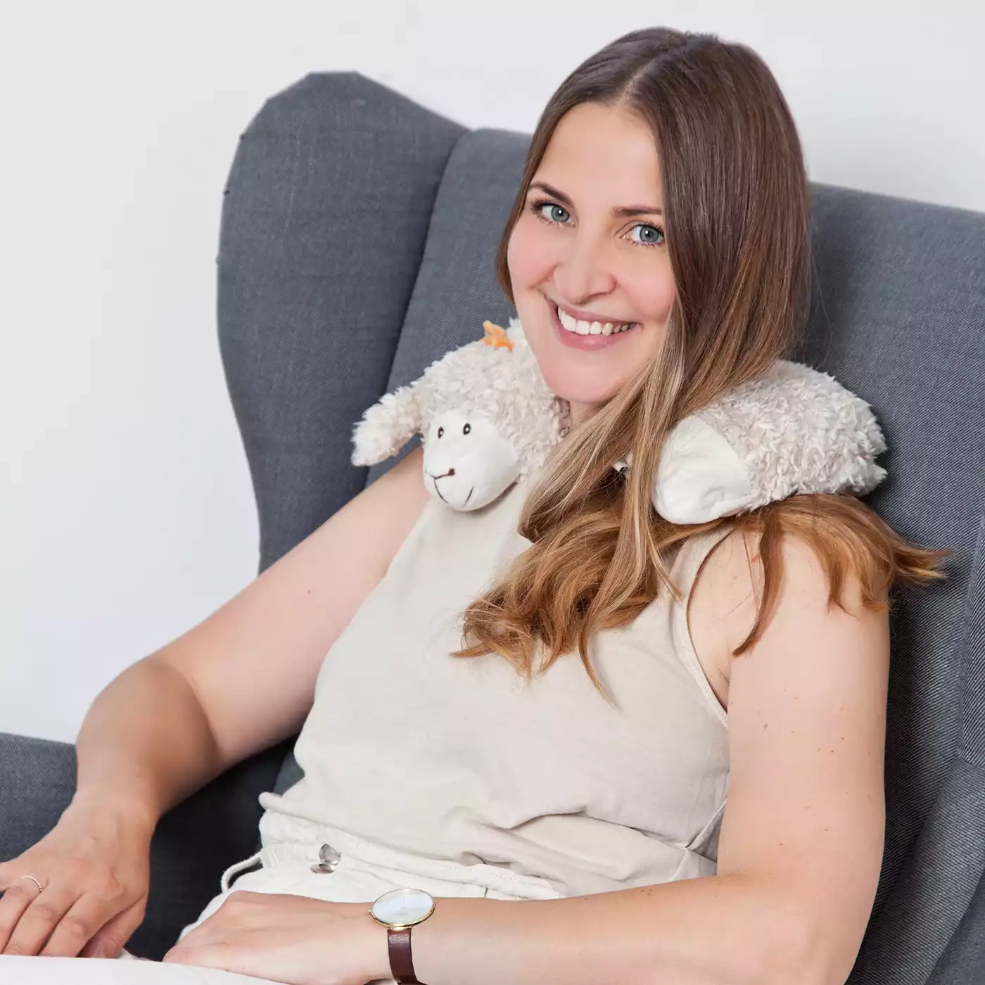 Wärmekissen & -flaschen, GRÜNSPECHT, Beige – Produktansicht