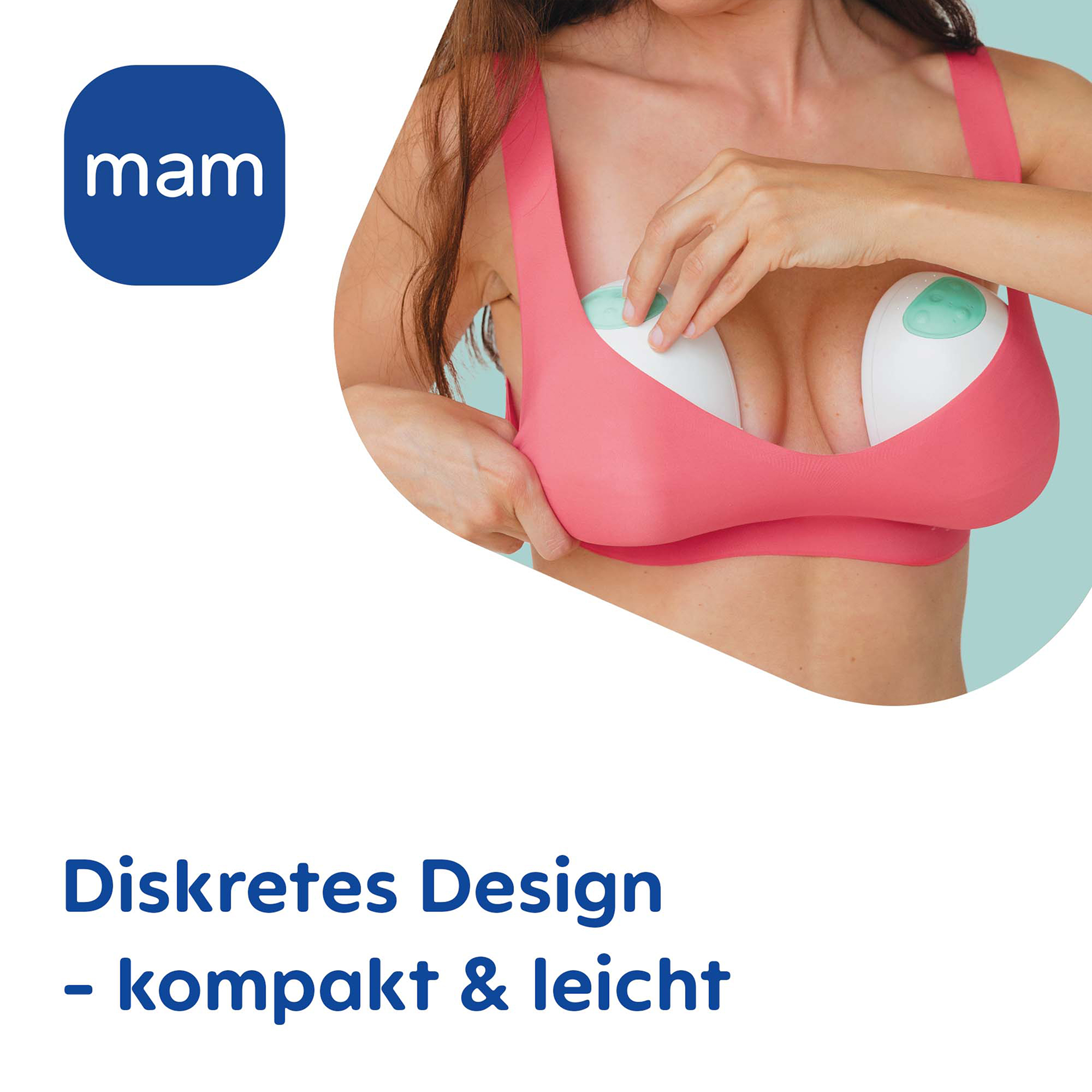 Hands Free Milchpumpen, MAM, Weiß – Besonderheit: 3 verschiedene Modi mit je 5 Saugstärken