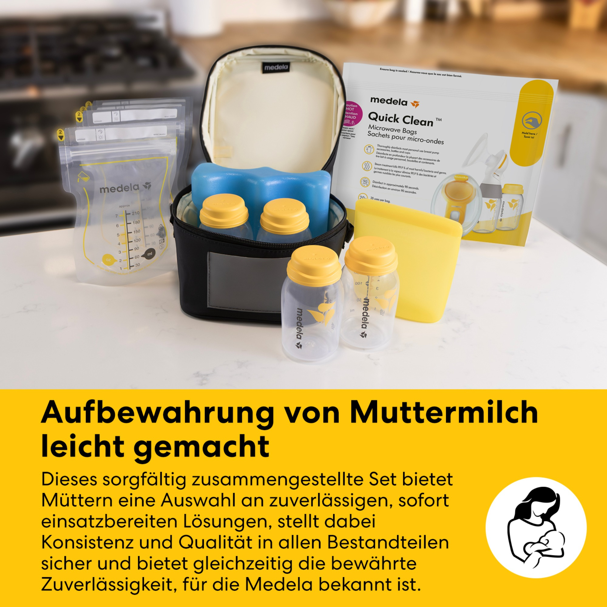 Stillzubehör, medela, Weiß – Produktansicht