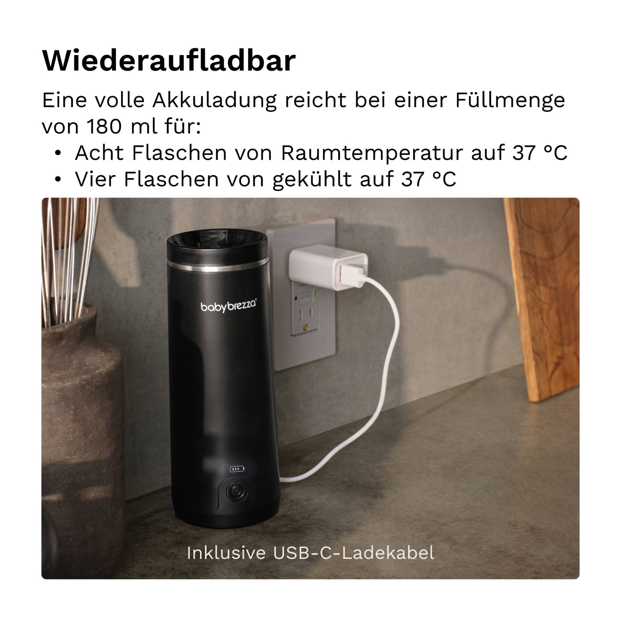 Babykostwärmer, babybrezza, Grau – Produktansicht
