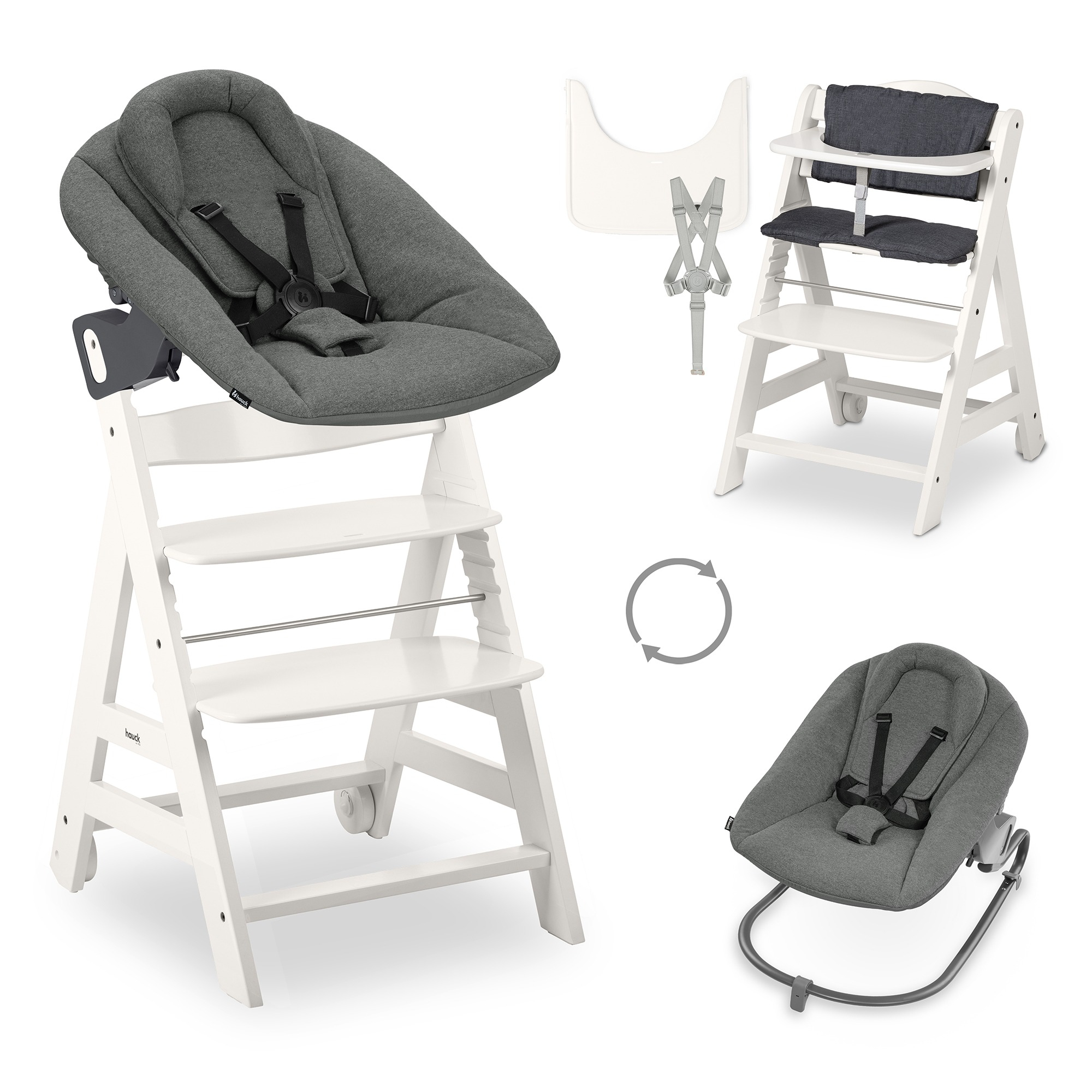 Treppenhochstühle, hauck, Grau – Produktansicht