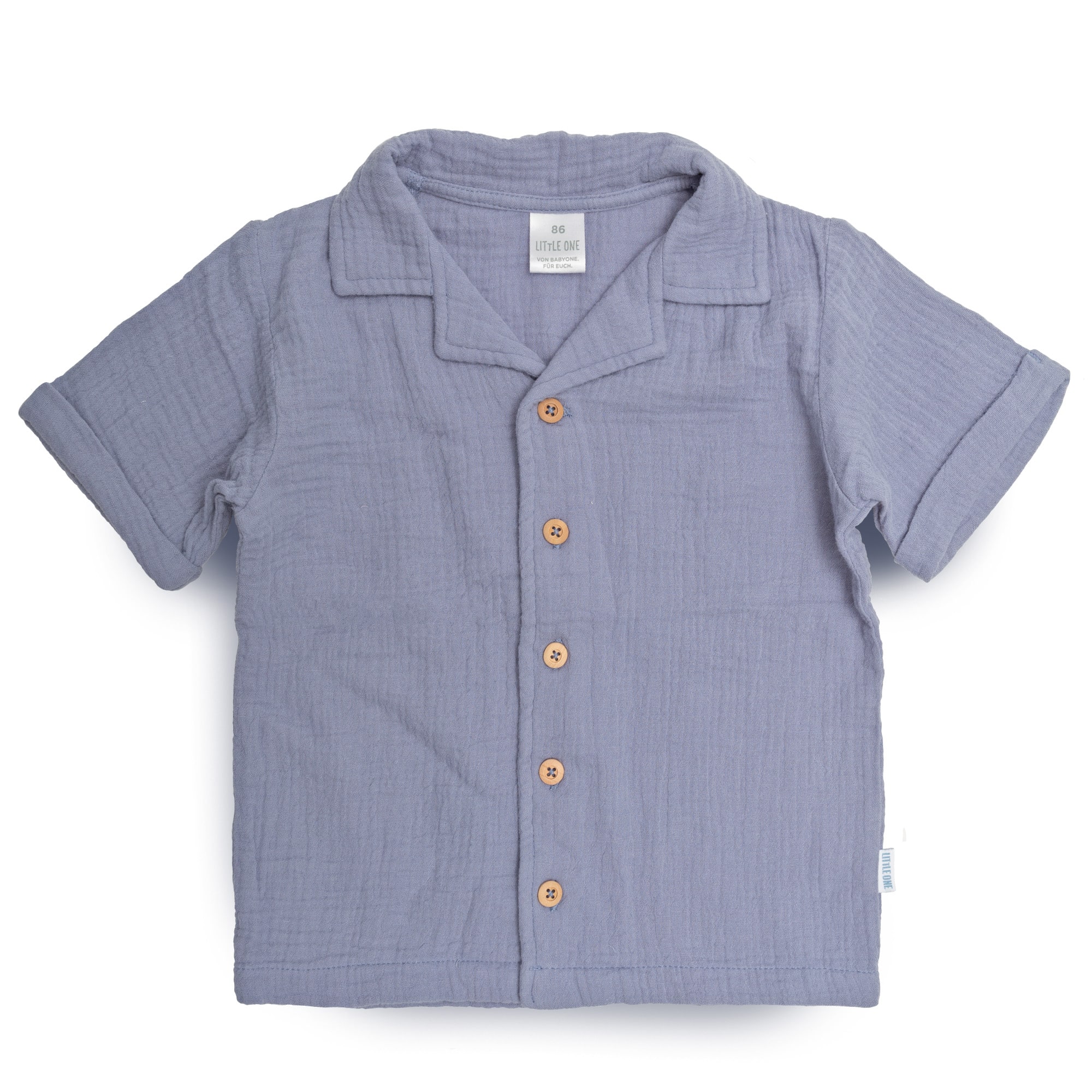 Hemden & Blusen, LITTLE ONE, Blau – Besonderheit: aus 100% Baumwolle