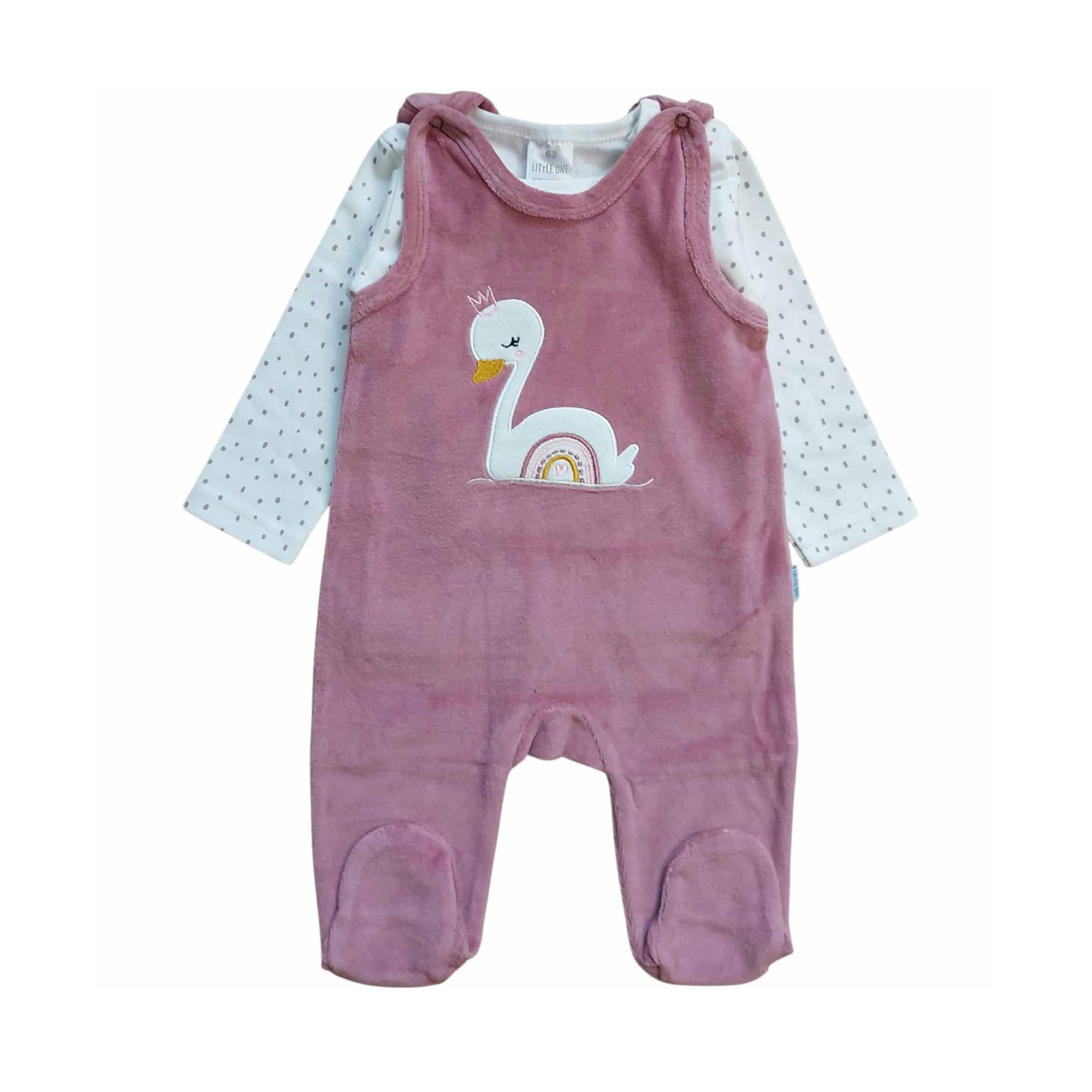 SALE Strampler, LITTLE ONE, Pink – Besonderheit: Set bestehend aus Strampler und Langarmshirt
