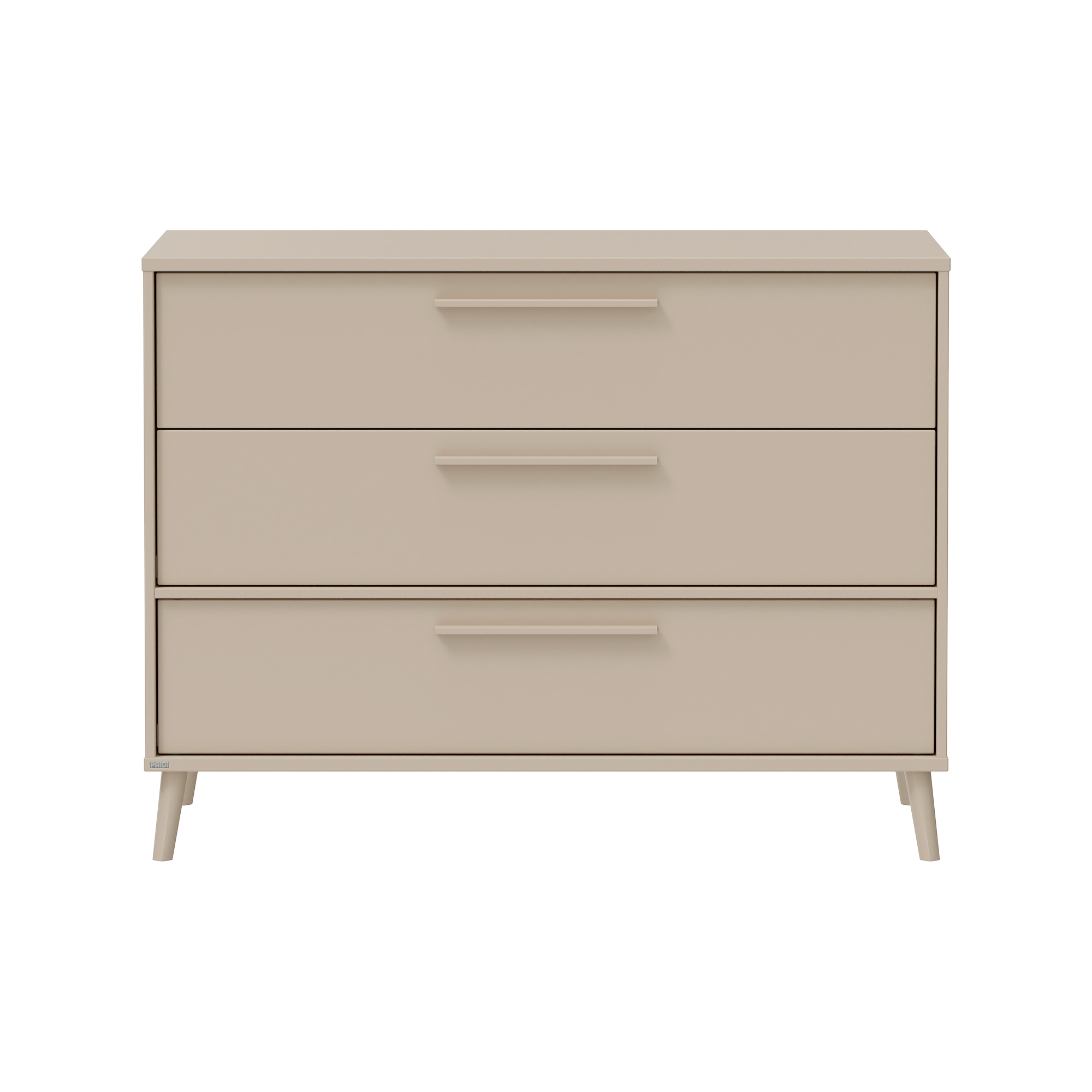 Wickelkommoden, PAIDI, Beige – Besonderheit: Kommode mit drei Schubkästen