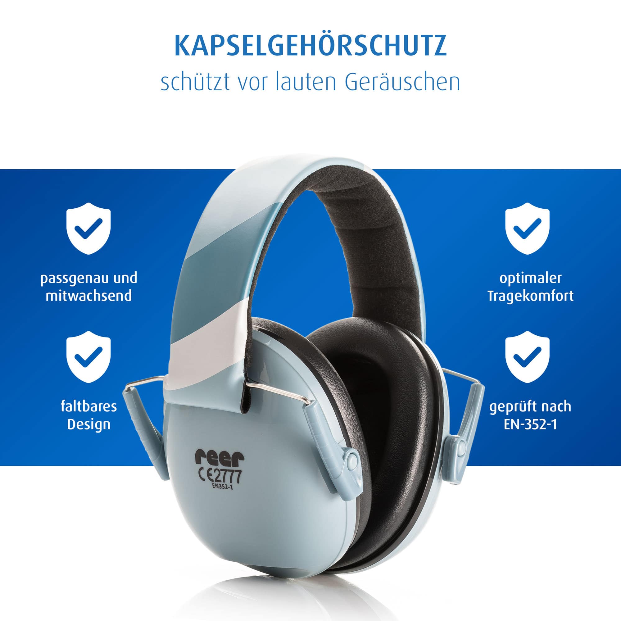 Gehörschutz, reer, Blau – Produktansicht