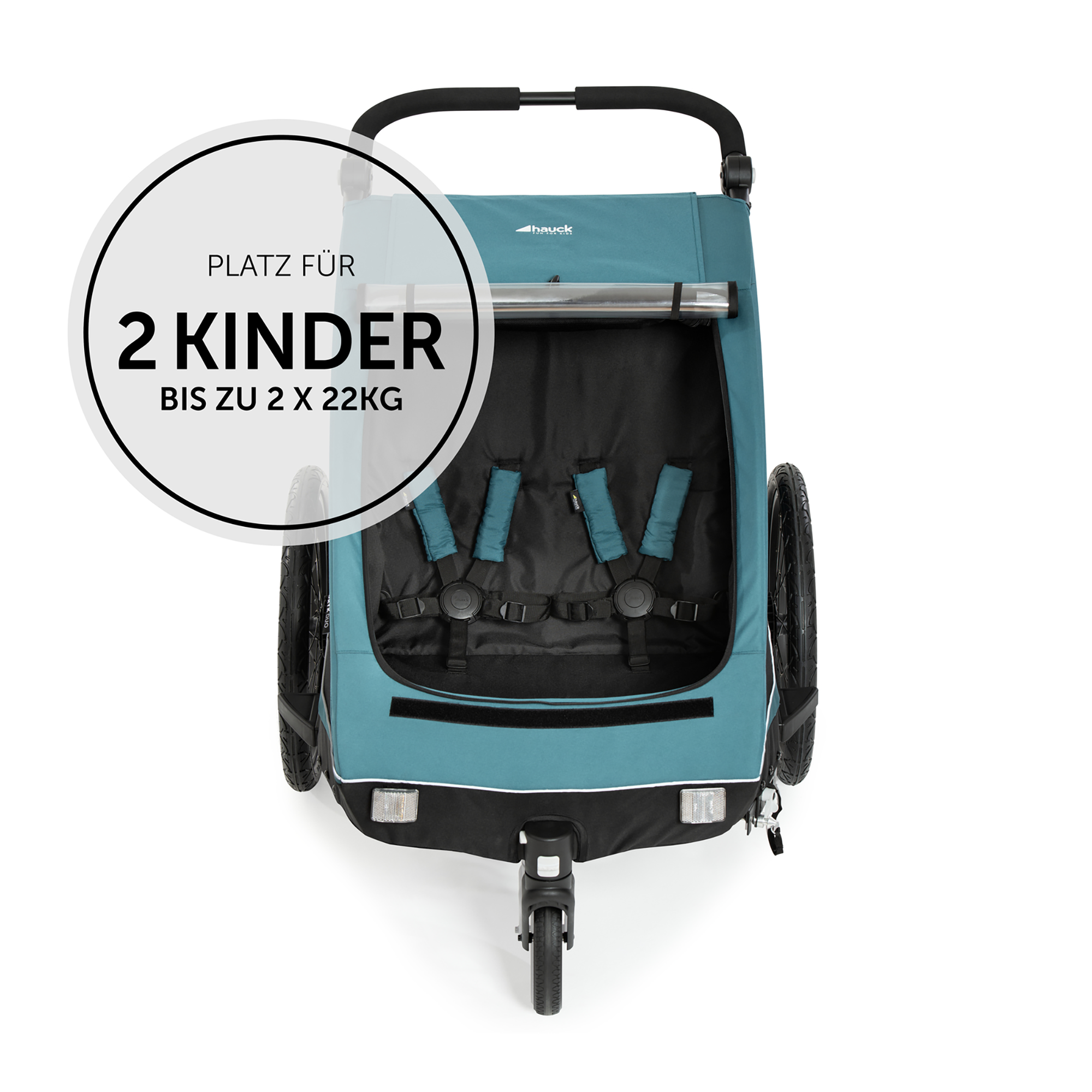 Fahrradanhänger, hauck, Grün – Produktansicht