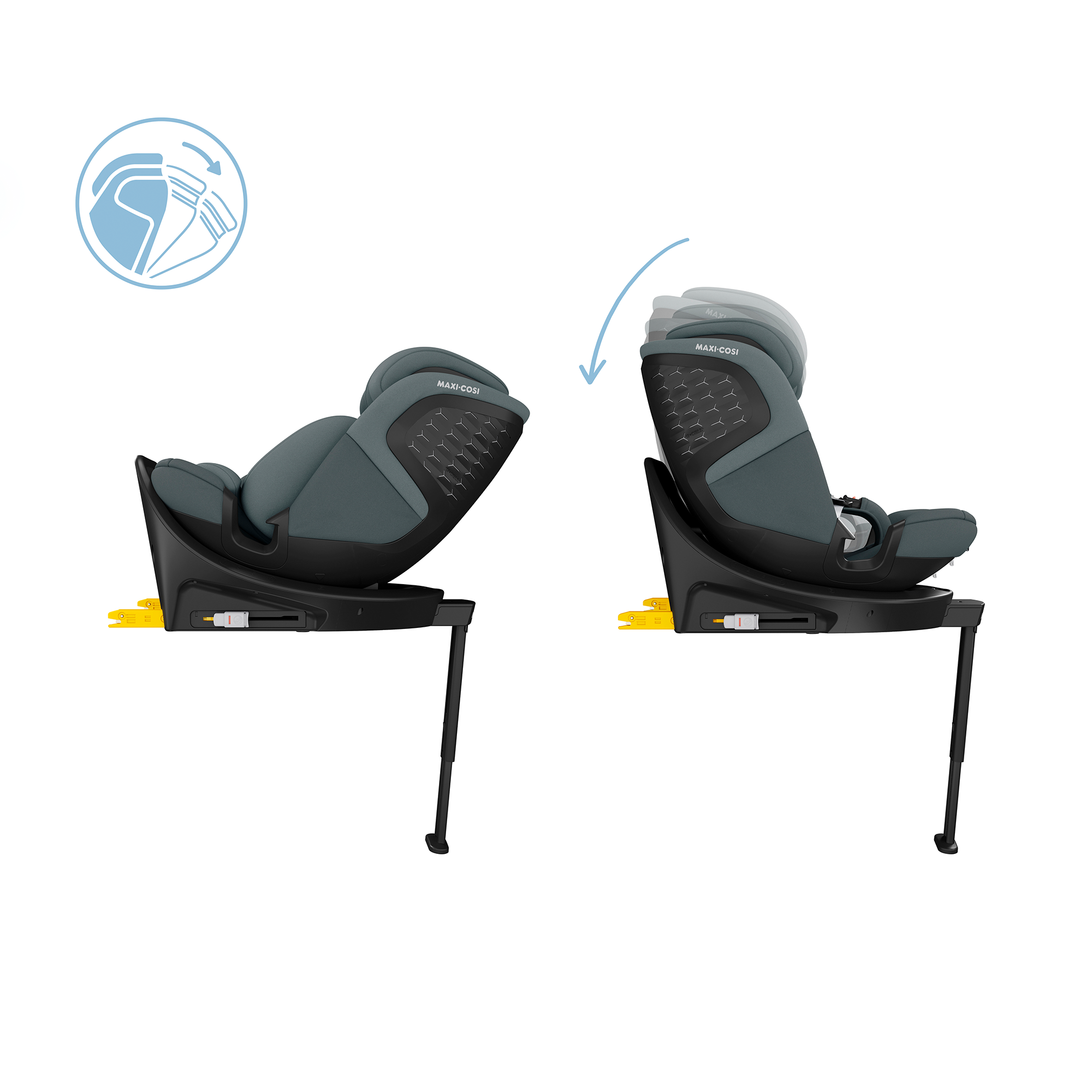 Kindersitze 9-36 kg, Gruppe 1/2/3, MAXI-COSI, Grau – Produktansicht