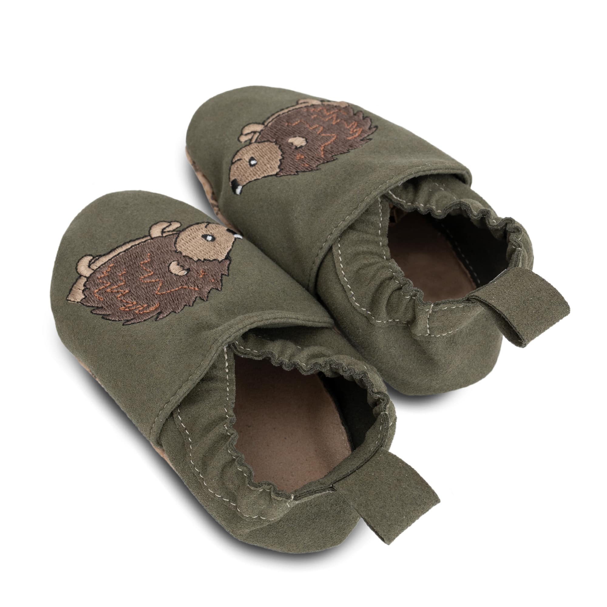 Krabbelschuhe, HOBEA, Grün – Besonderheit: aus 100% recyceltem Material