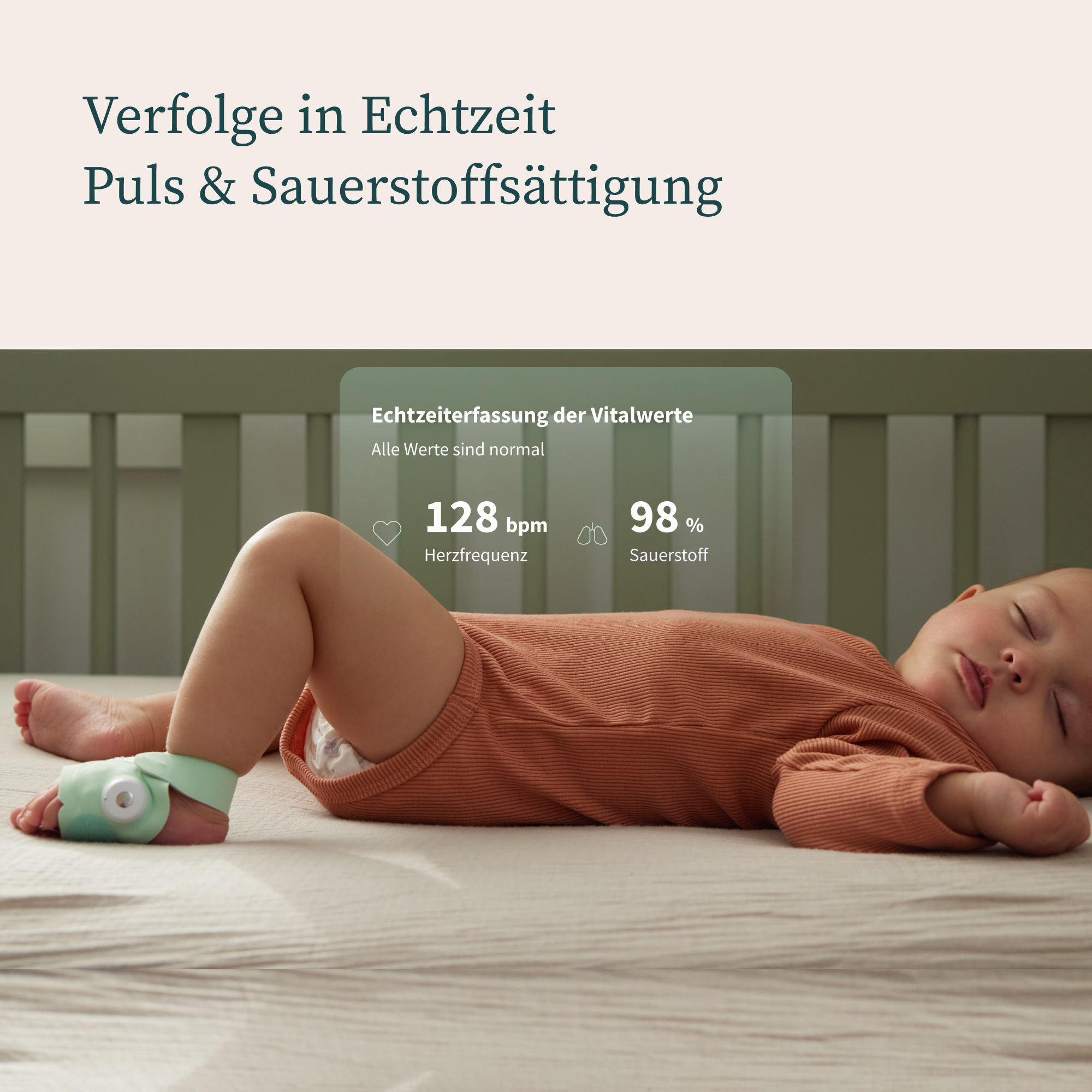 Video Babyphone, Owlet, Pink – Produktansicht