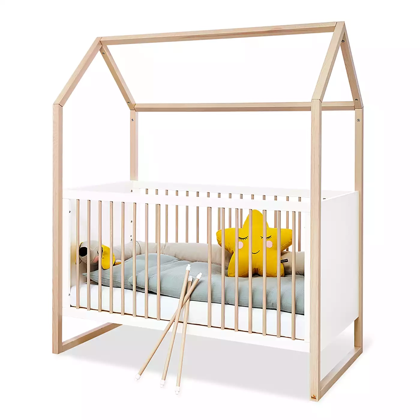 Hausbett, Pinolino, Weiß – Produktansicht