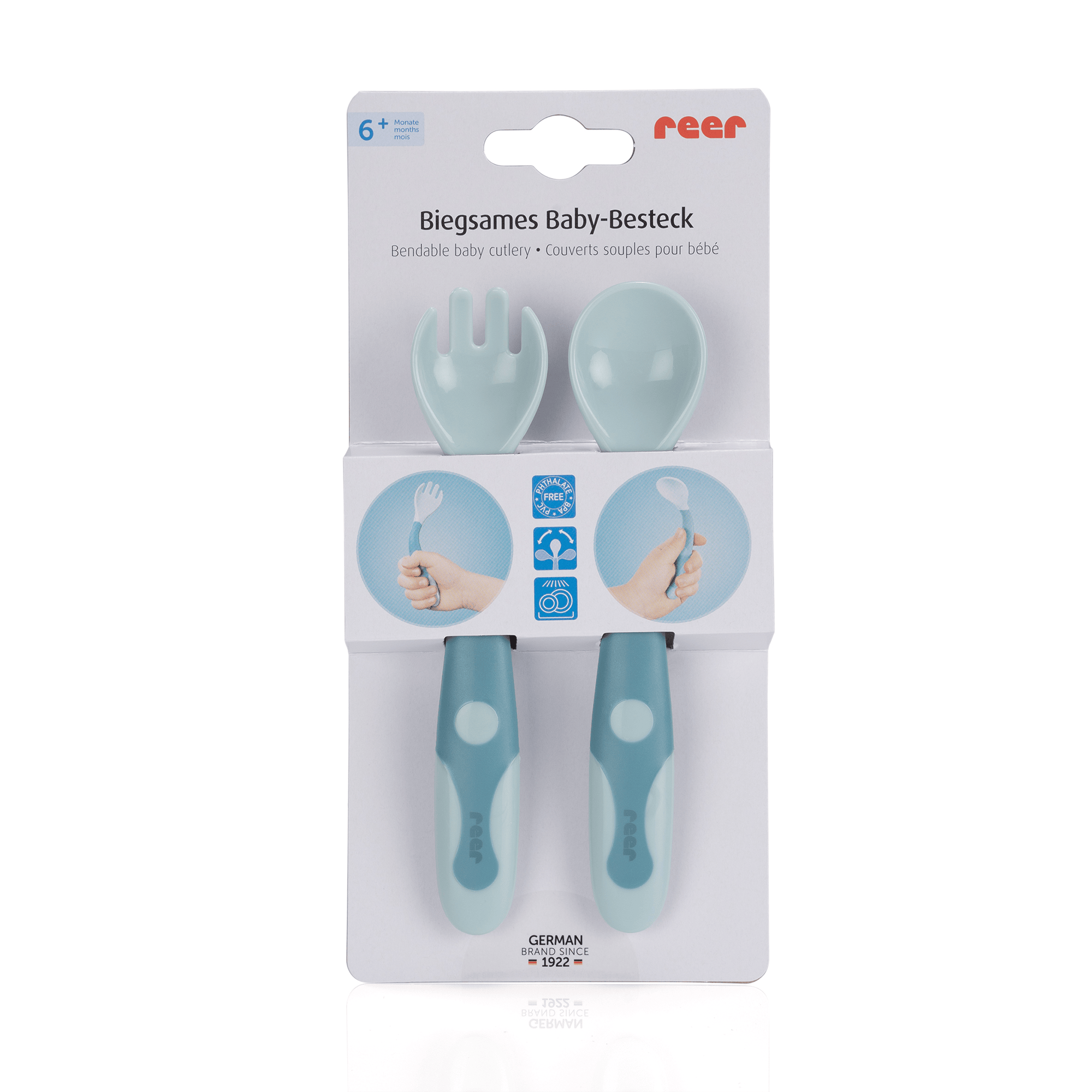 Kinderbesteck, reer, Blau – Produktansicht