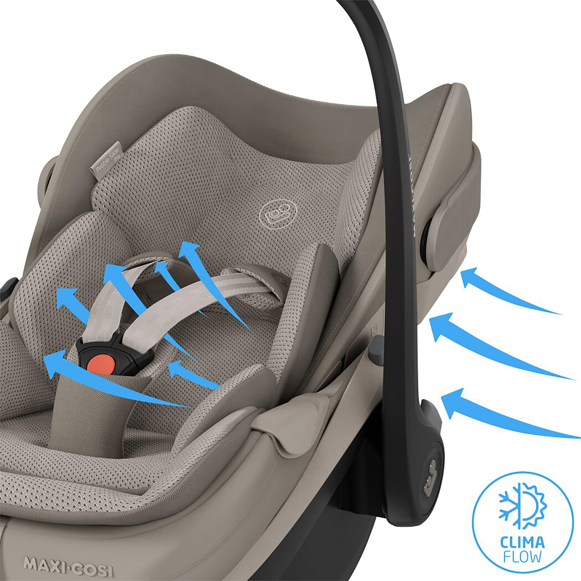 Babyschalen 0-13 kg, Gruppe 0+, MAXI-COSI Premium, Beige – Produktansicht