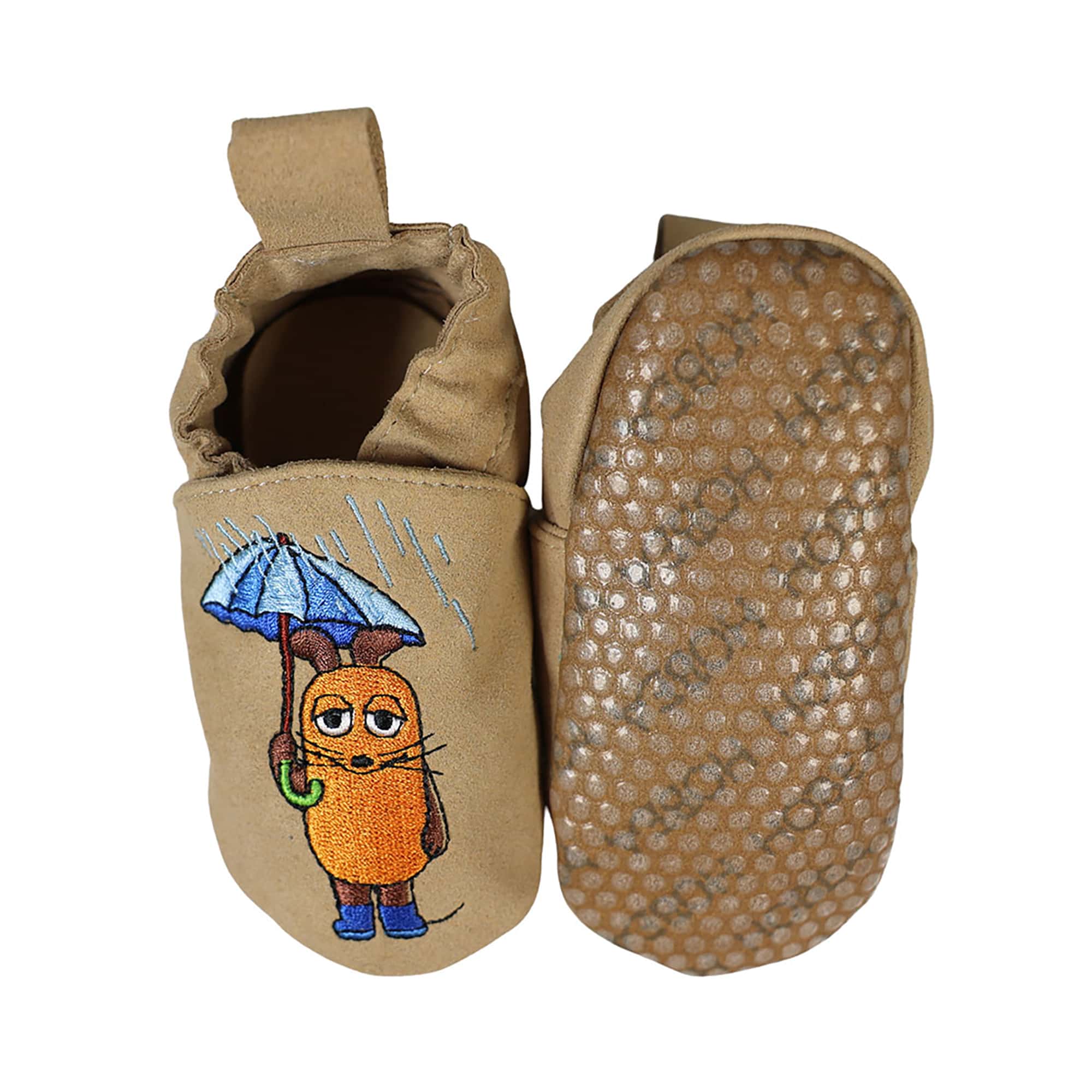 Krabbelschuhe, HOBEA – Besonderheit: schützt kleine Füße beim Krabbeln und Laufen
