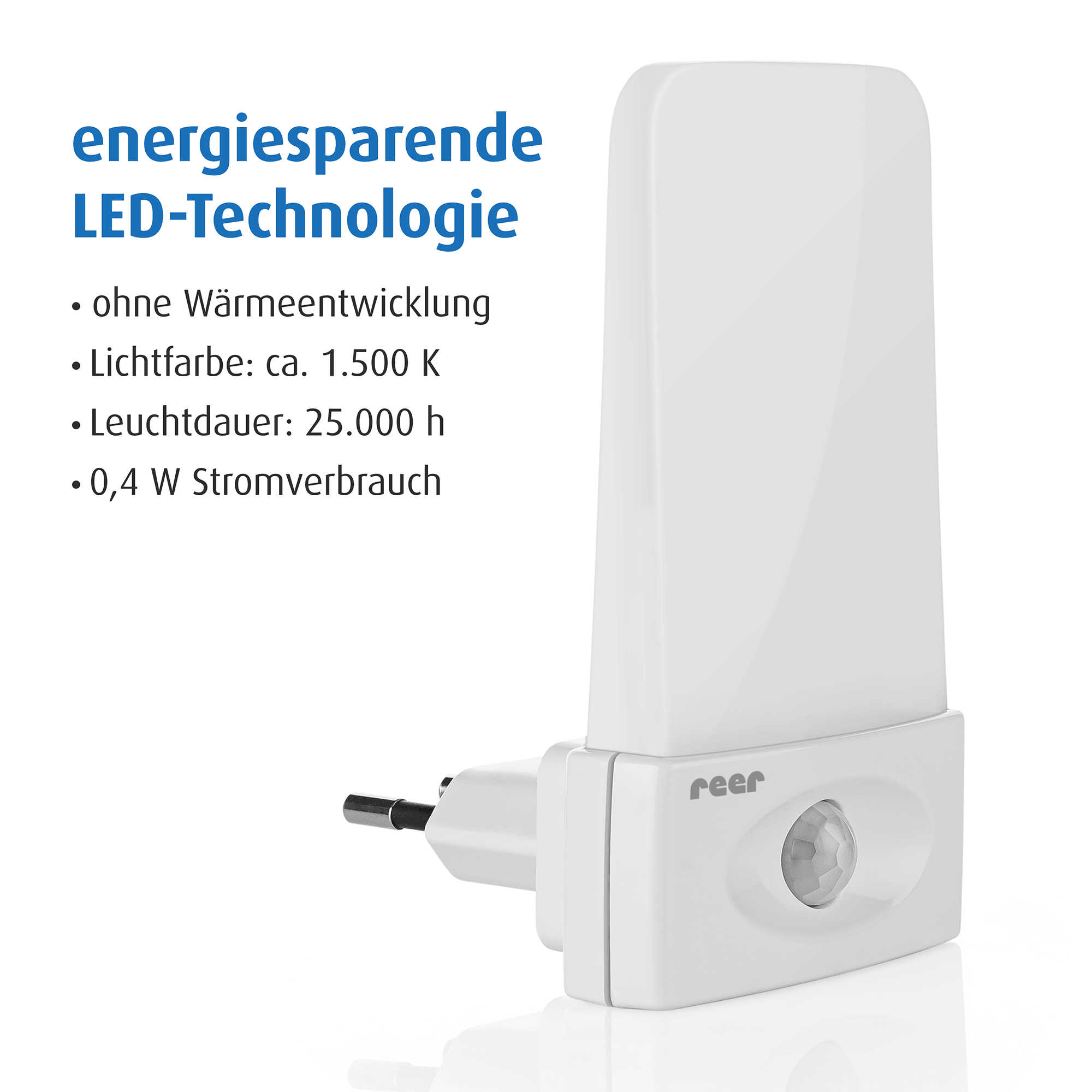Nachtlichter, reer, Weiß – Produktansicht