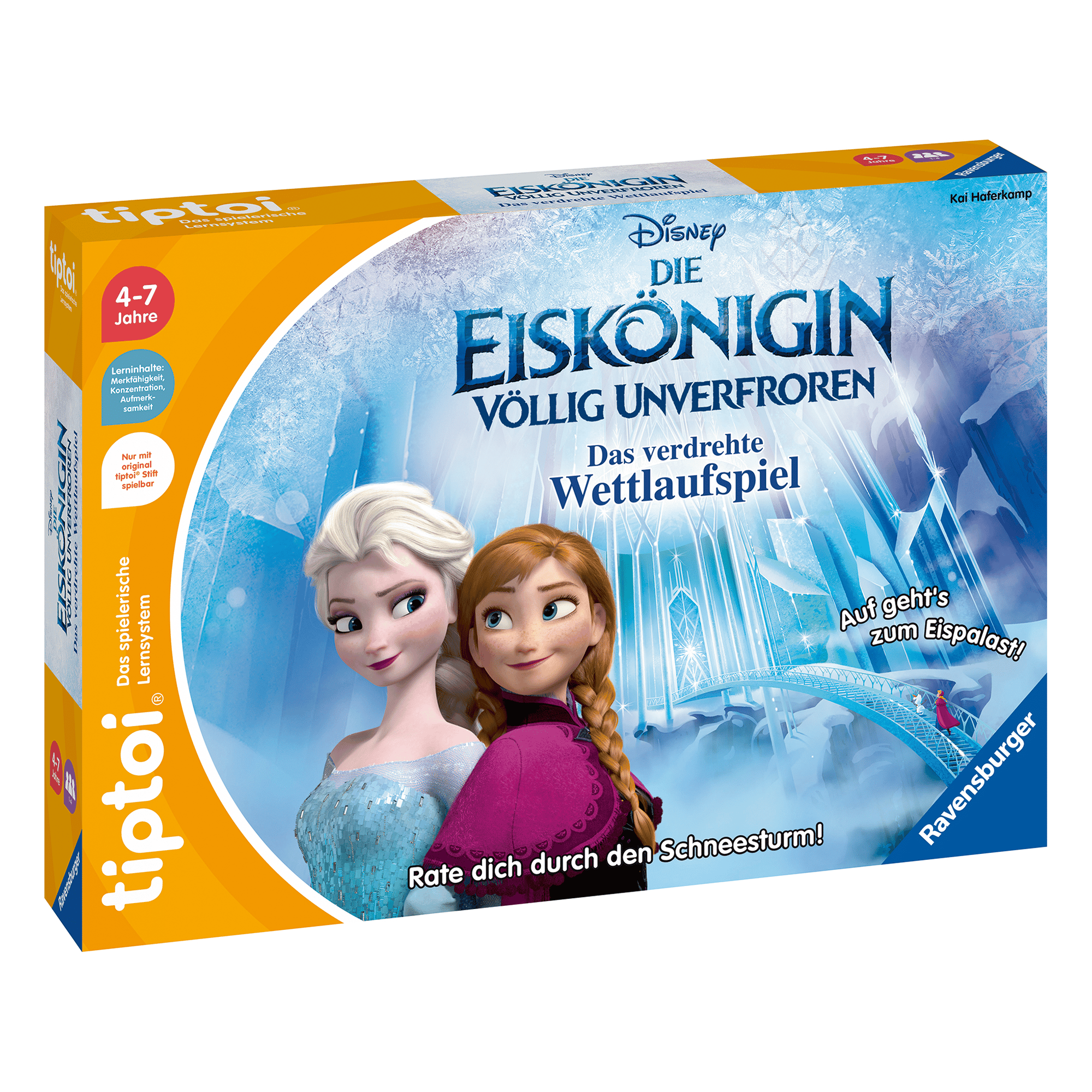 tiptoi® Disney Die Eiskönigin - Völlig unverfroren: Das verdrehte Wettlaufspiel Ravensburger 2000583658900 1