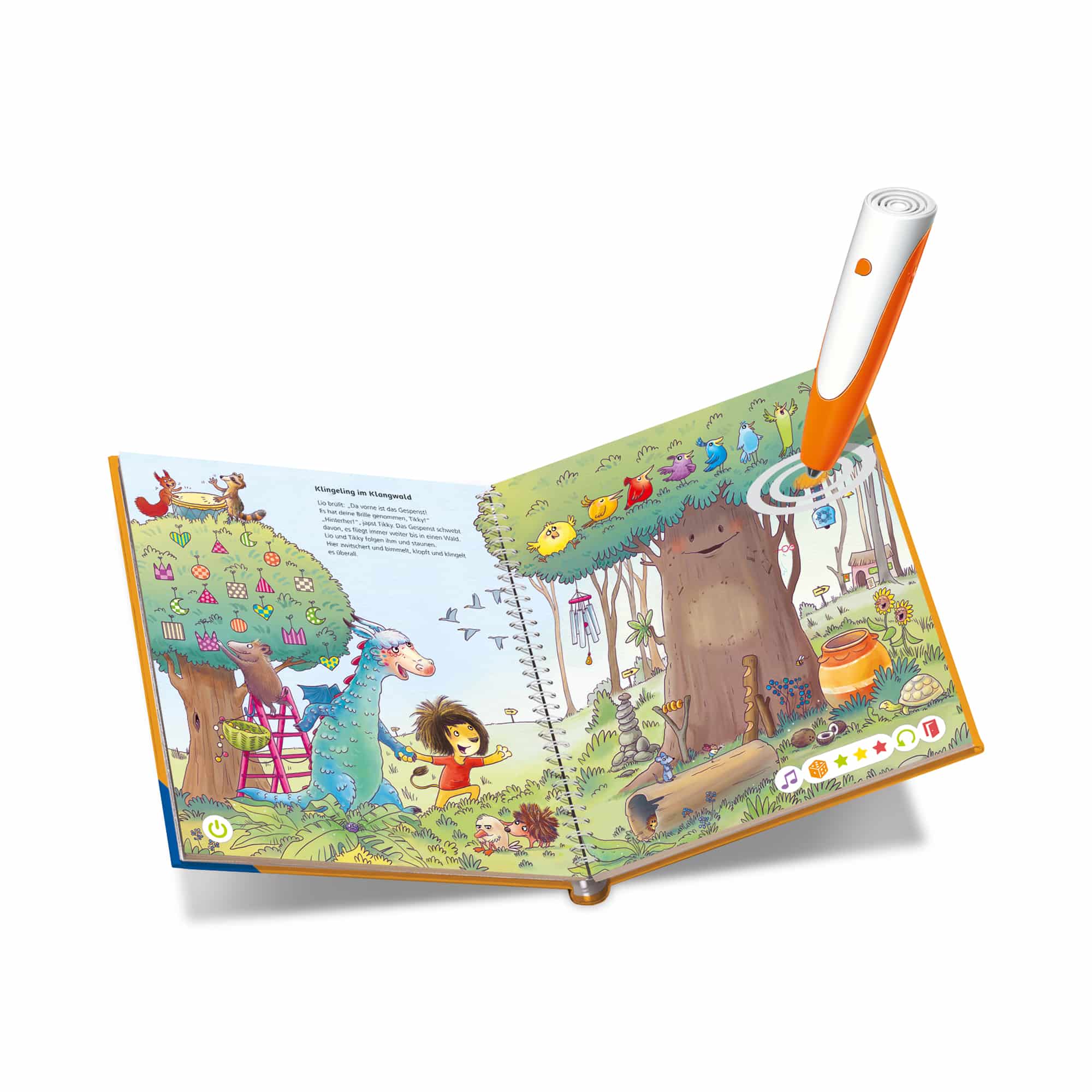 Kinderbücher, Tiptoi, Orange – Besonderheit: fördert die Konzentration und Wahrnehmung