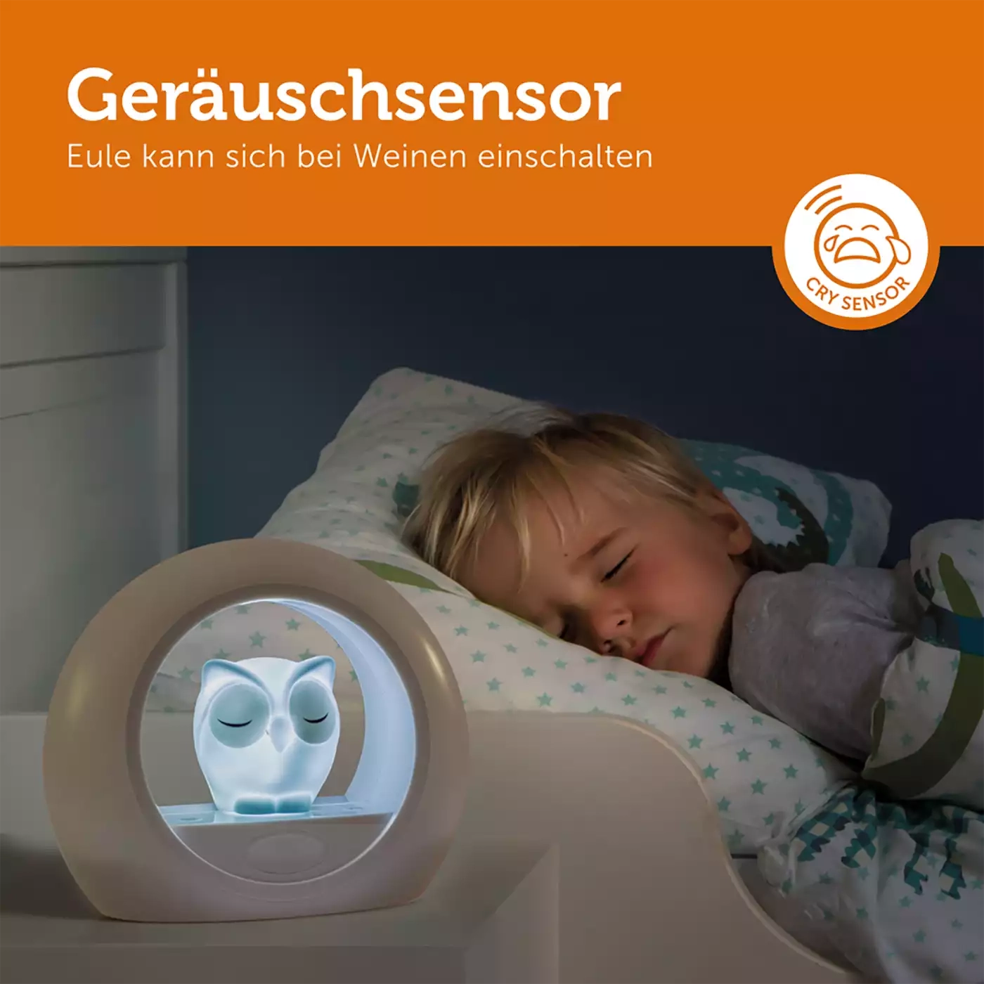 Nachtlichter, ZAZU, Grau – Produktansicht