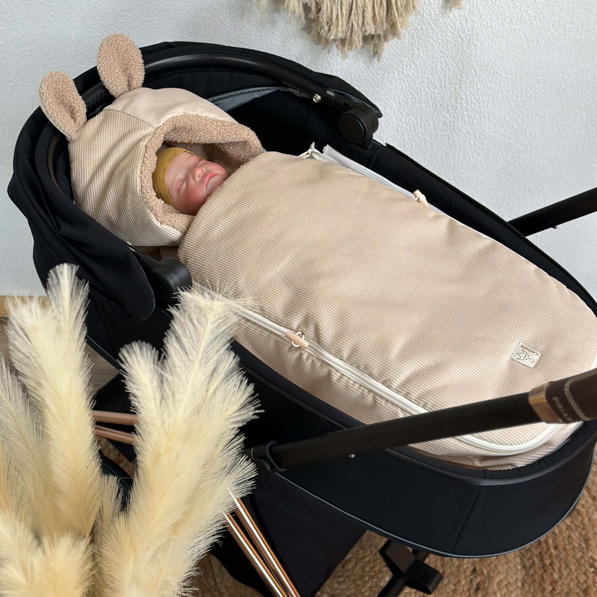 Fußsäcke, KAISER, Beige – Besonderheit: passend für Babyschale oder Babywanne